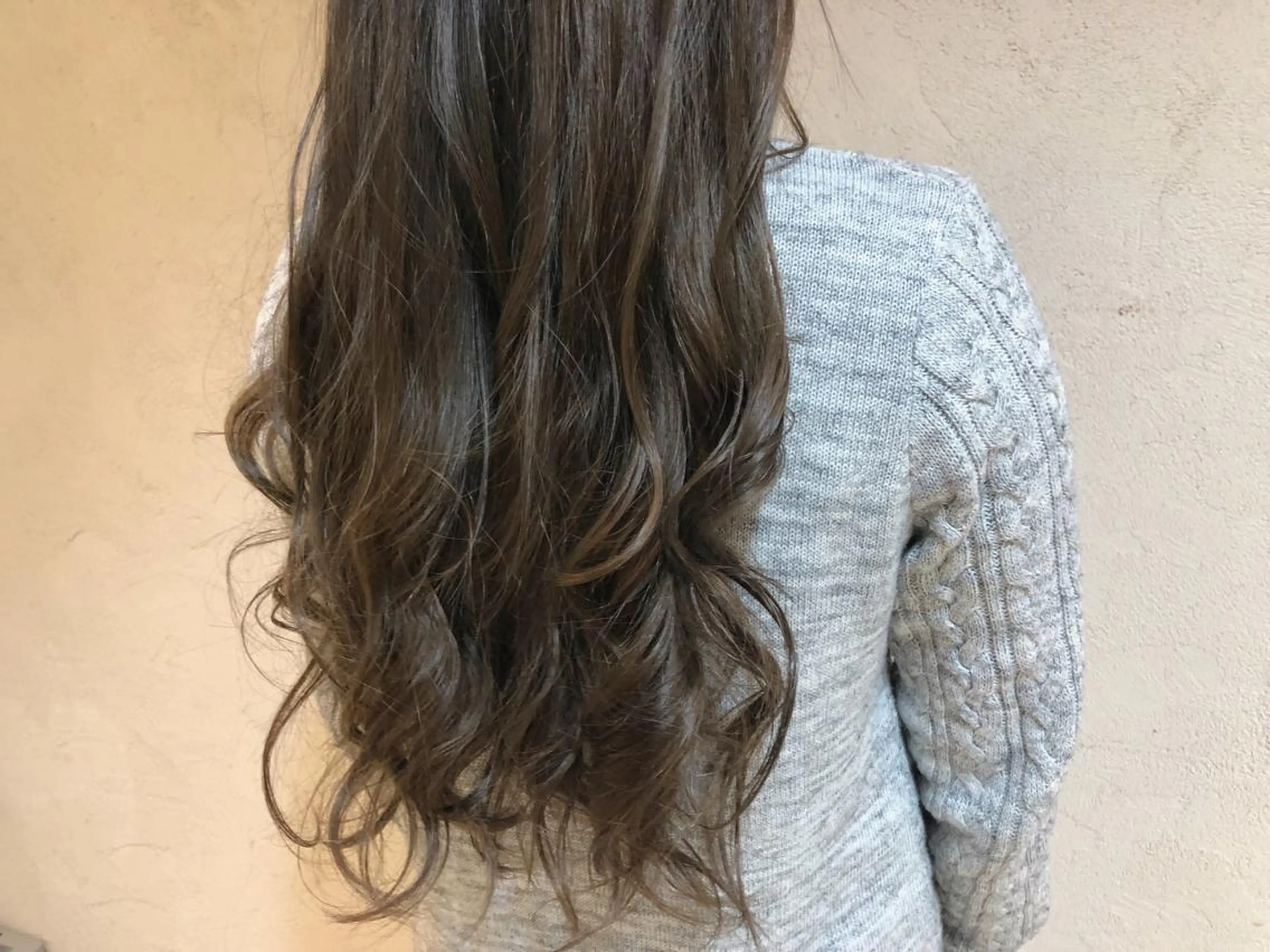 ロング カラー ヘアアレンジ グラデーションカラー グレージュ まつパ/まつエク Ci belleのマツエク・マツパデザイン