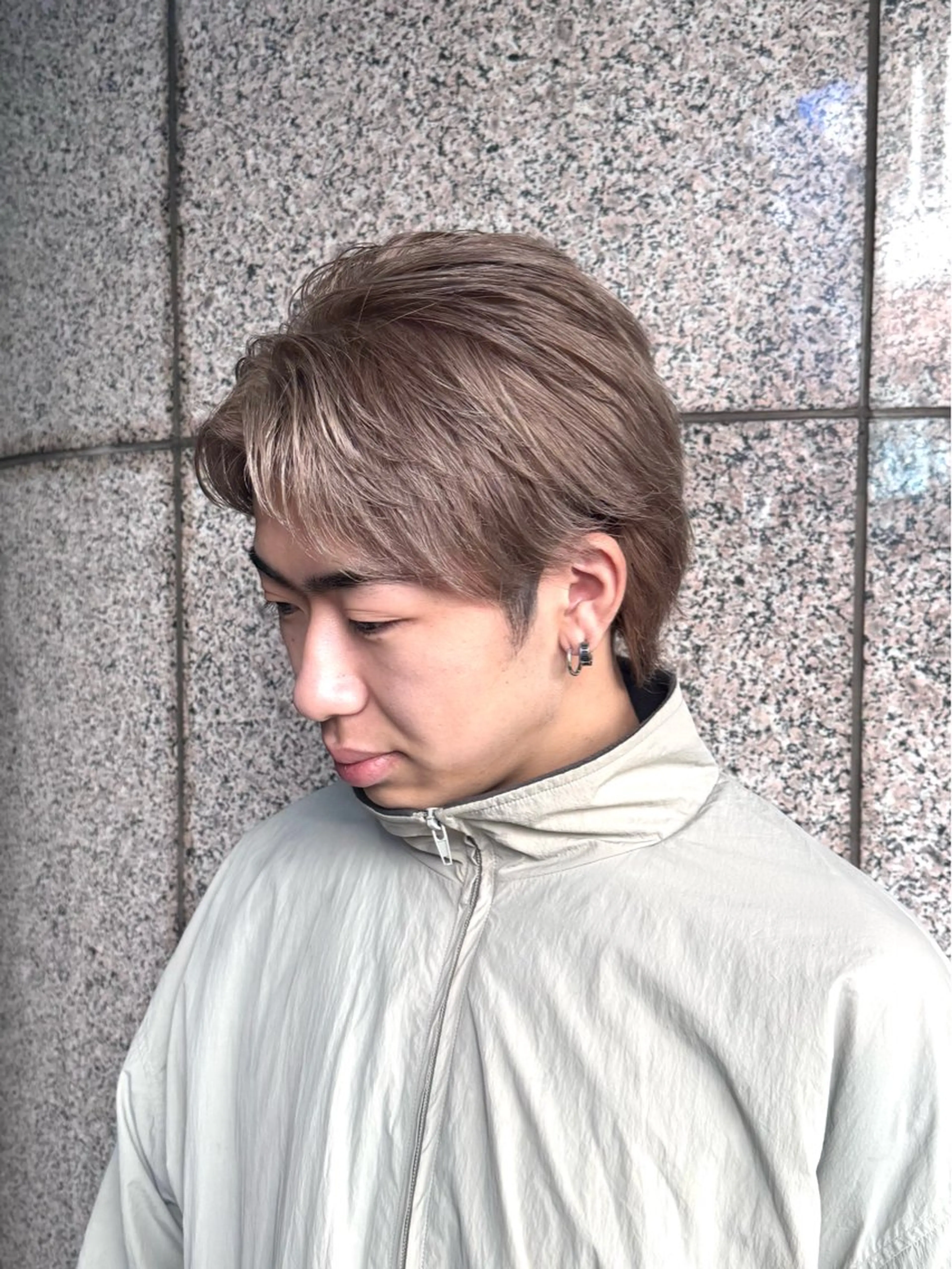 ショート パーマ メンズ メンズブリーチ カット ヘアカラー 柏メンズカットパーマ NO.1タイチのヘアスタイル