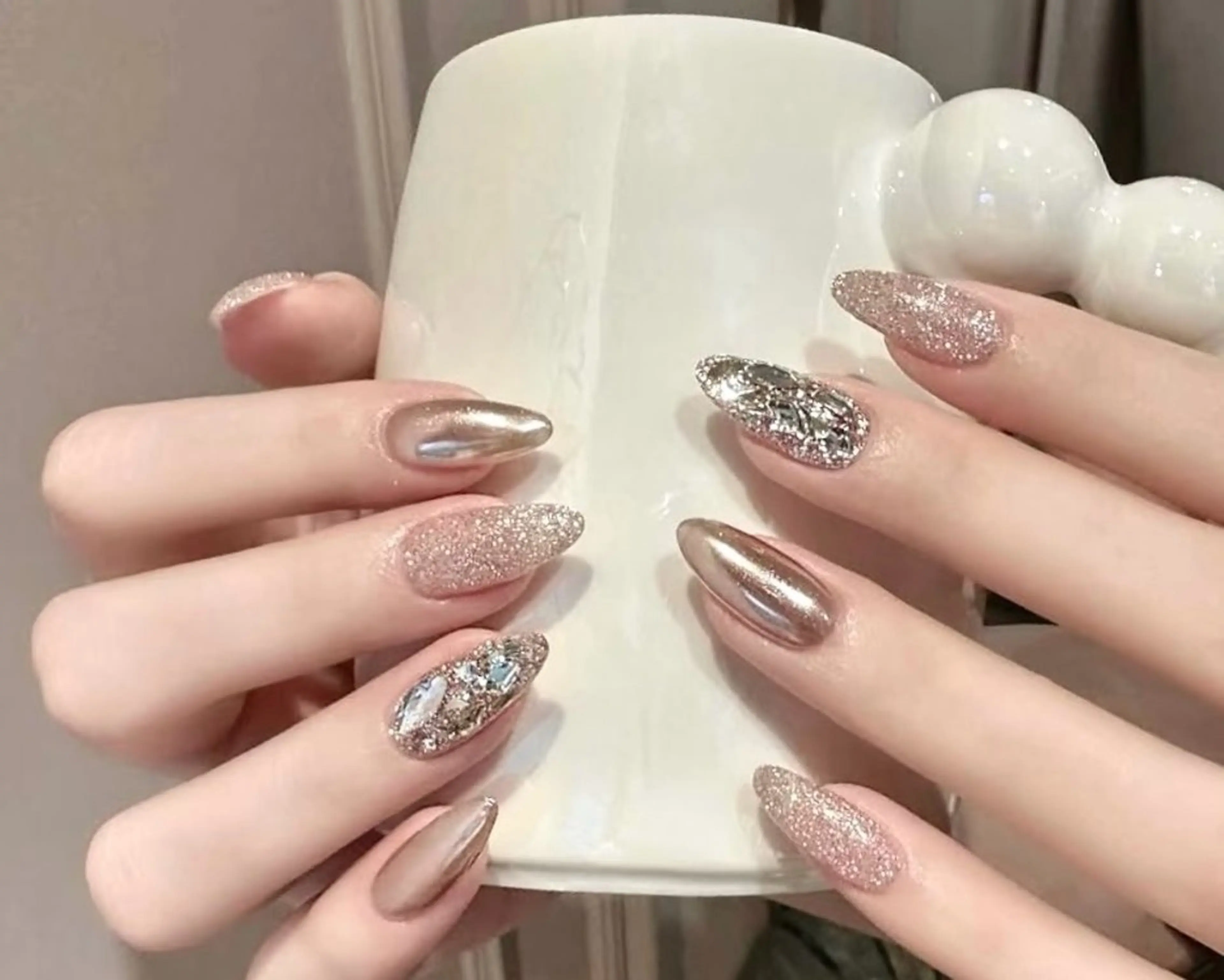 ♥うめつくしコース（2本ストーン埋め尽くし)自店/初回オフ無料の写真