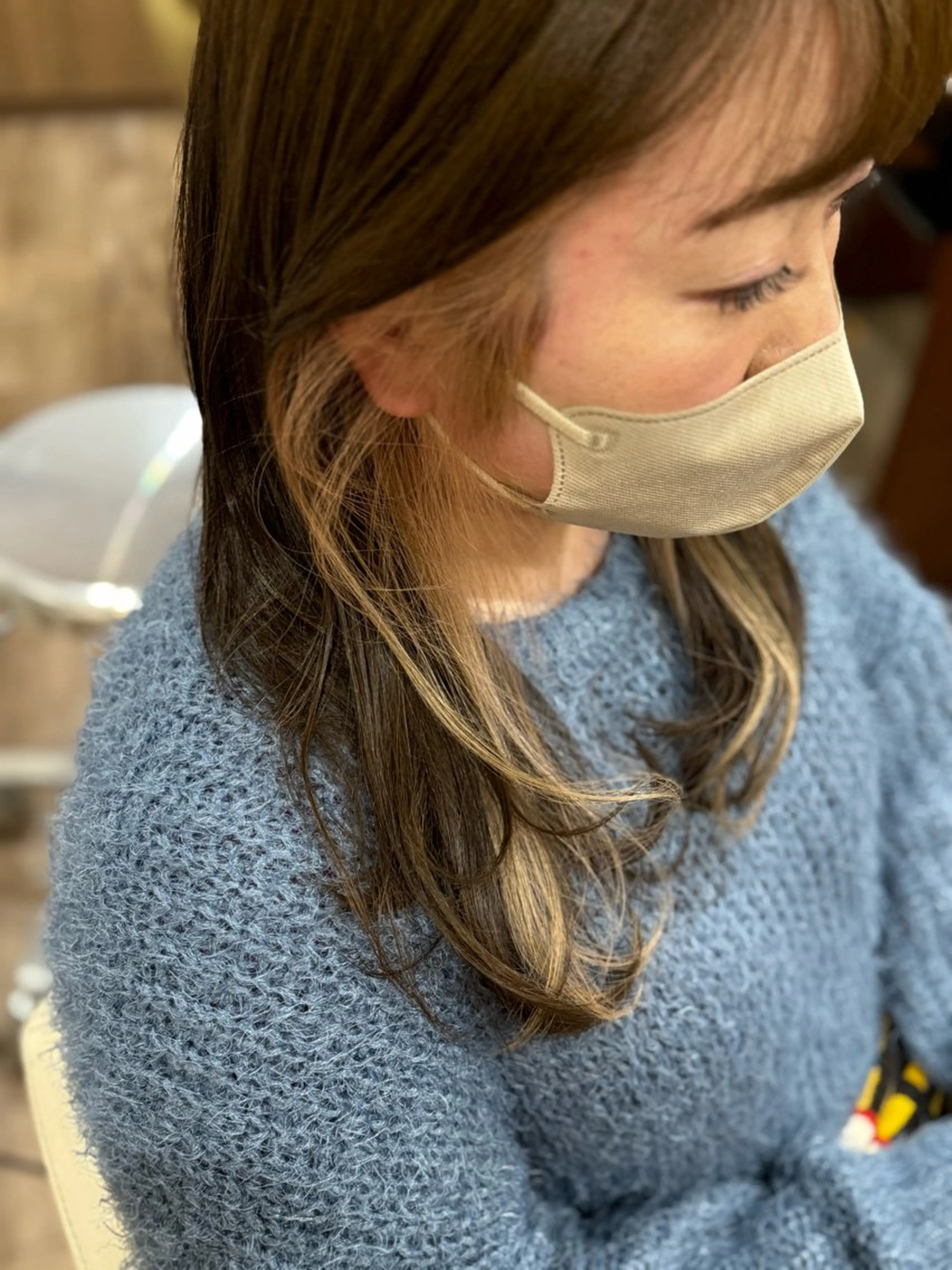 ロング カラー 山田 梓のヘアスタイル