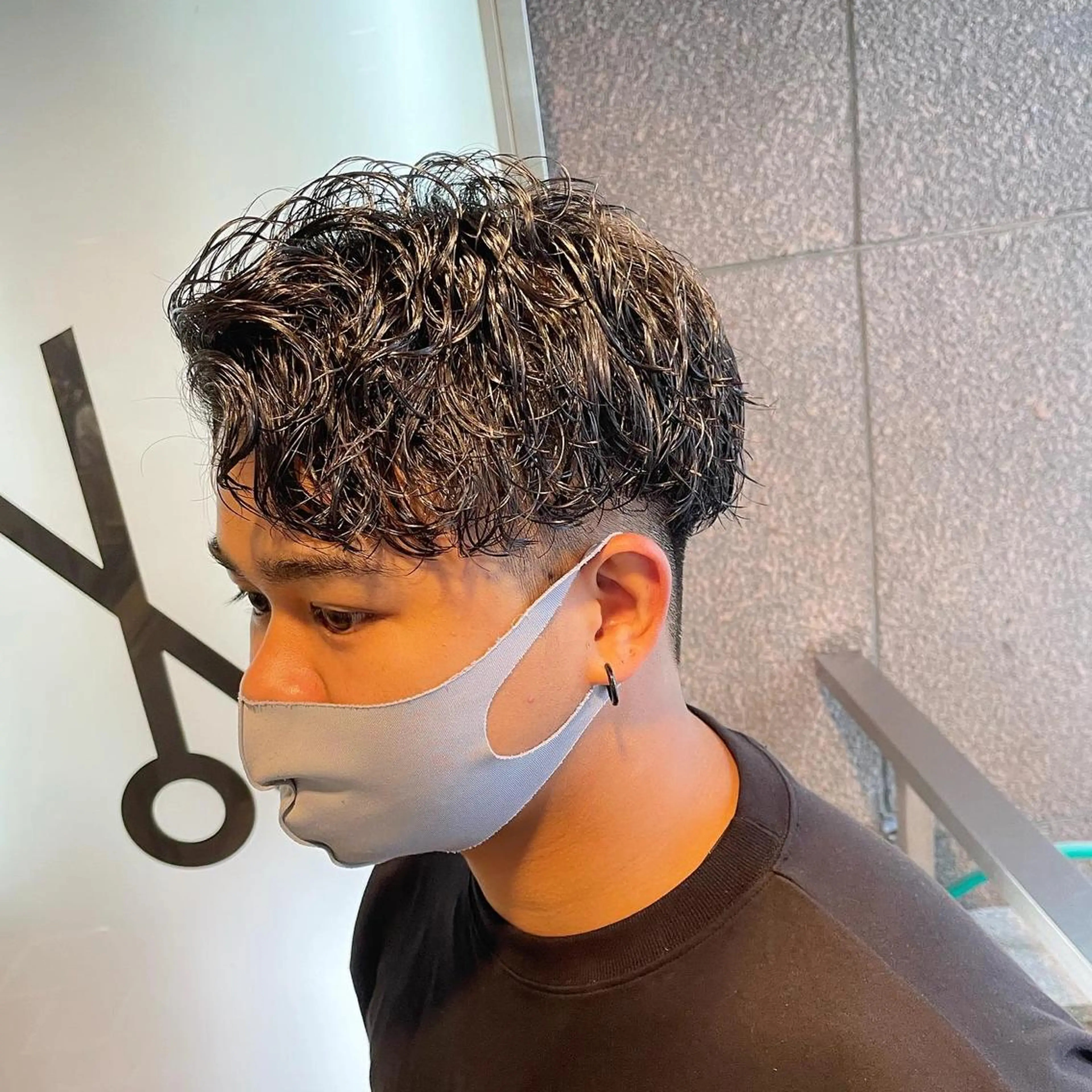 パーマ メンズ メンズパーマ スパイラルパーマ Le'a所属・渋谷/フェード/ 國分 翔のヘアスタイル