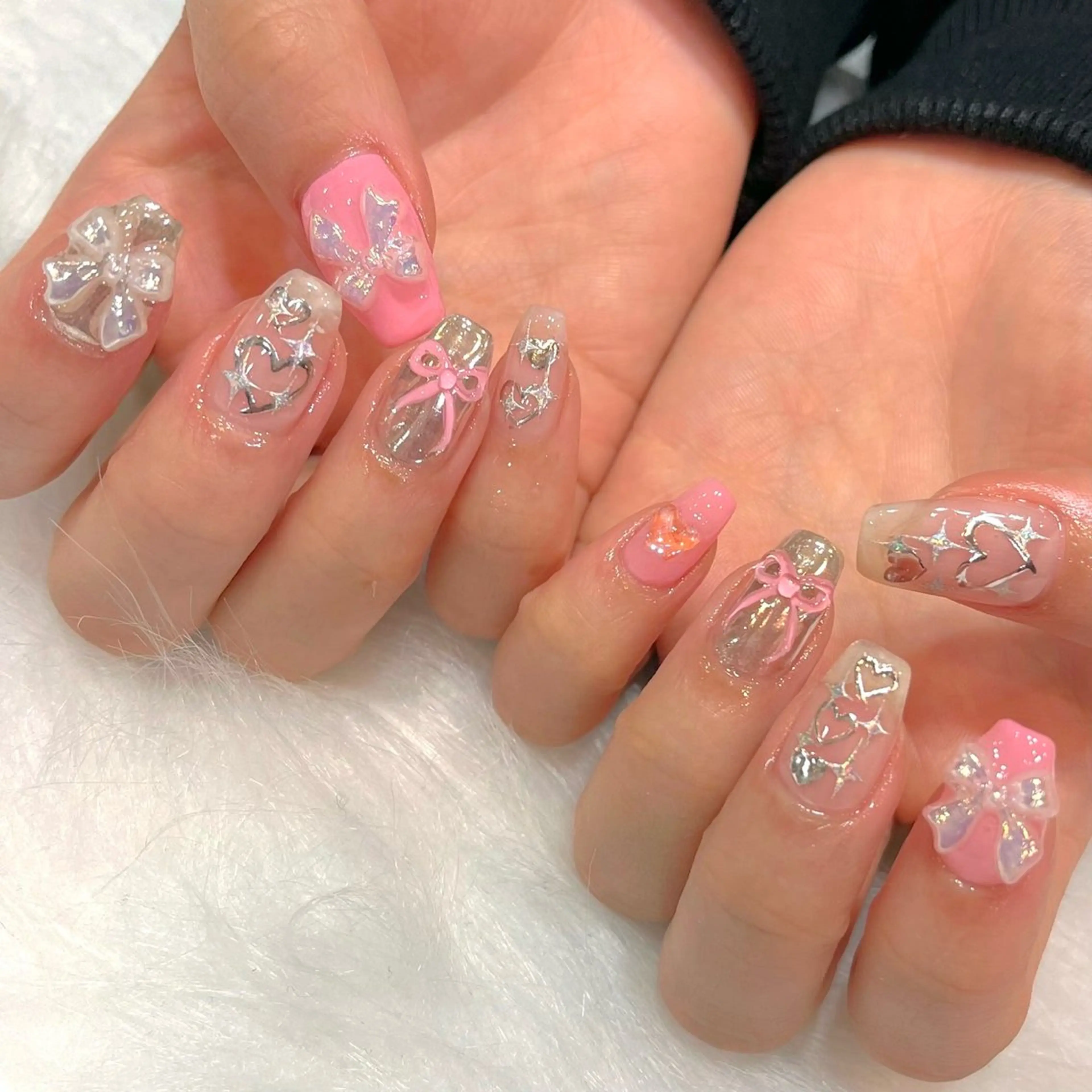 ネイル シルバー MADDYNAILS ✴︎柏痛ネイルのネイルデザイン