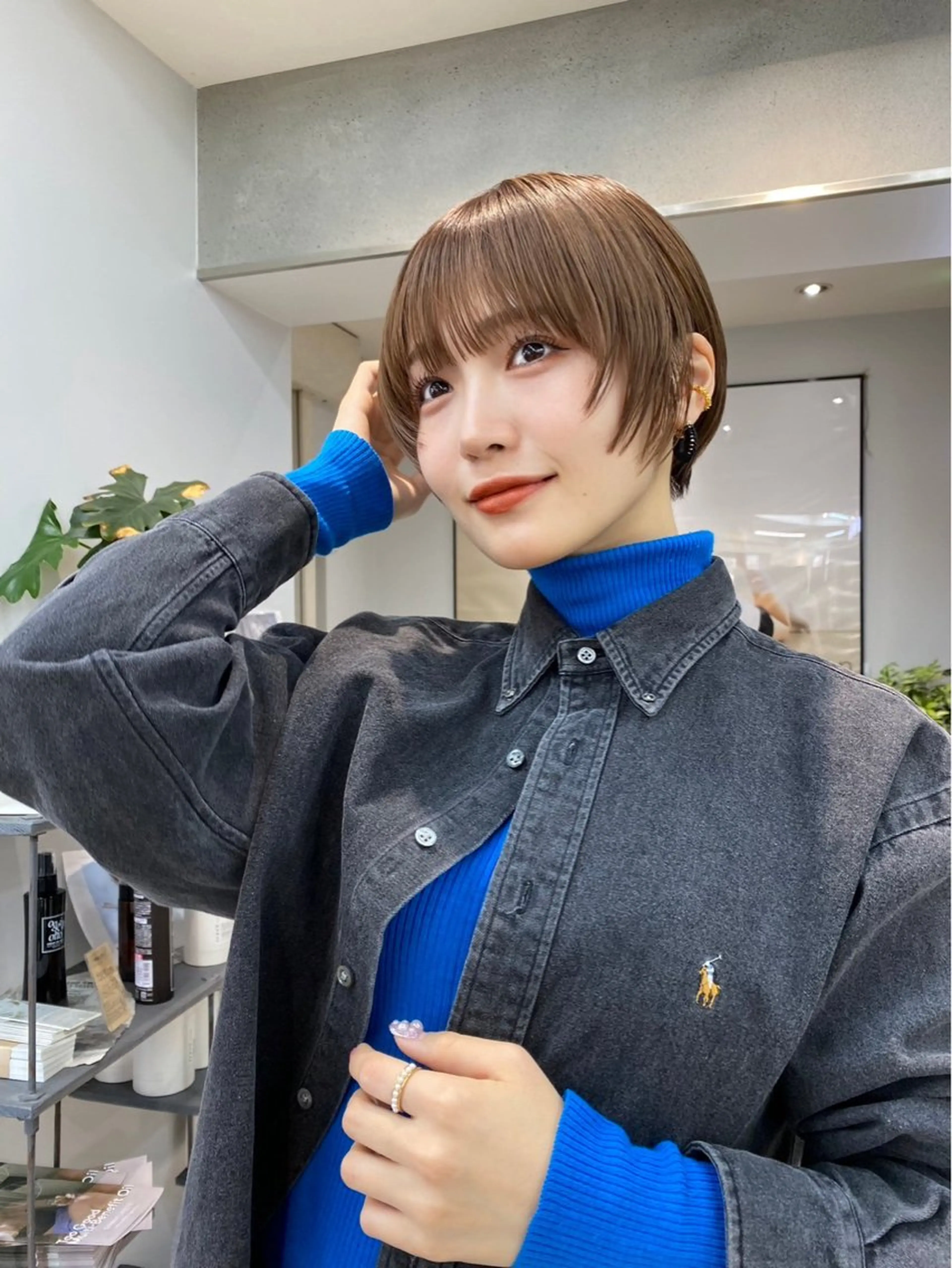 ショート くびれボブレイヤー 渋谷/kougaのヘアスタイル