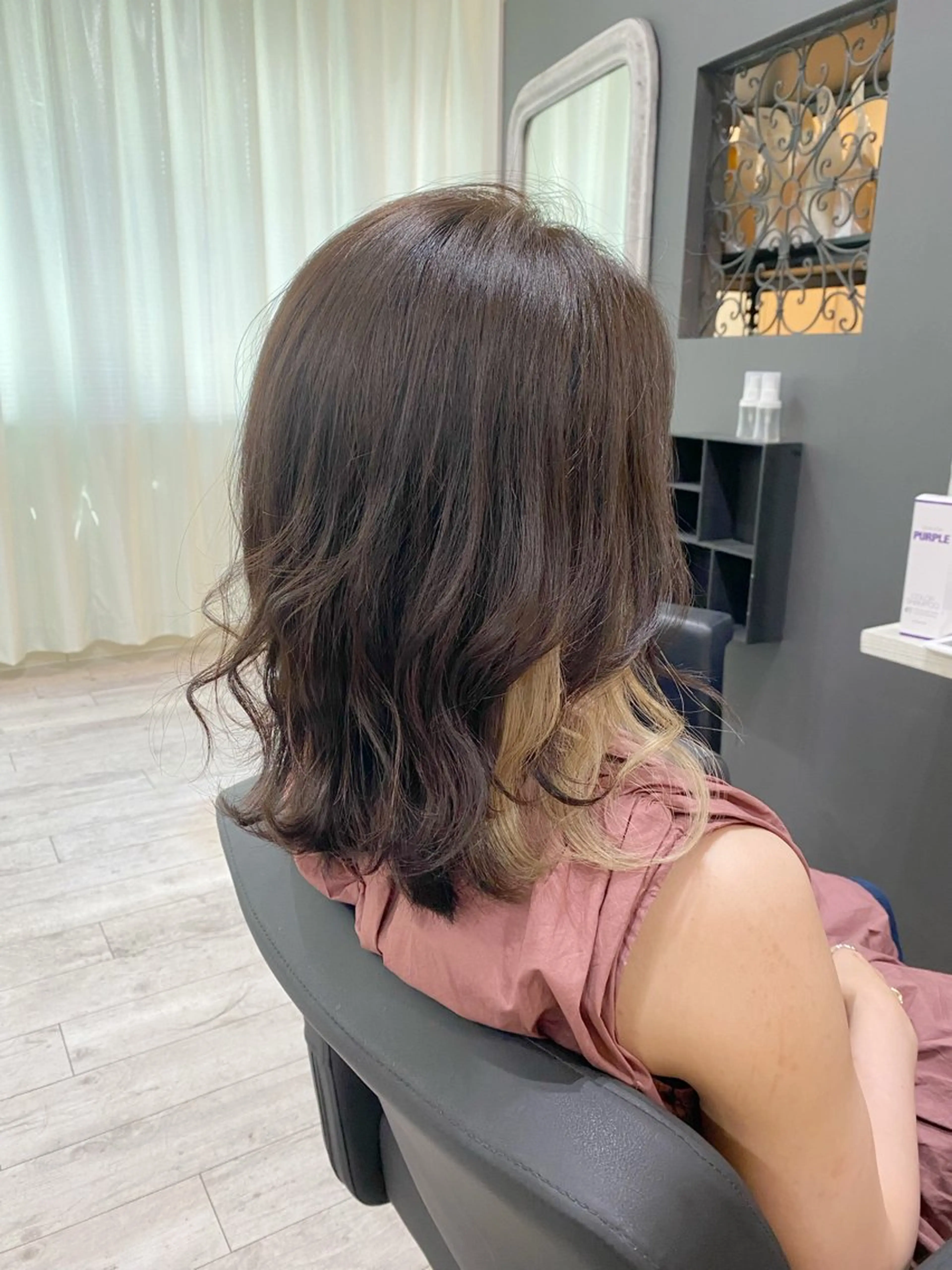 オシャレ感度抜群✨　インナーカラー＋フルカラー🌈　【岡山/岡山駅】の写真