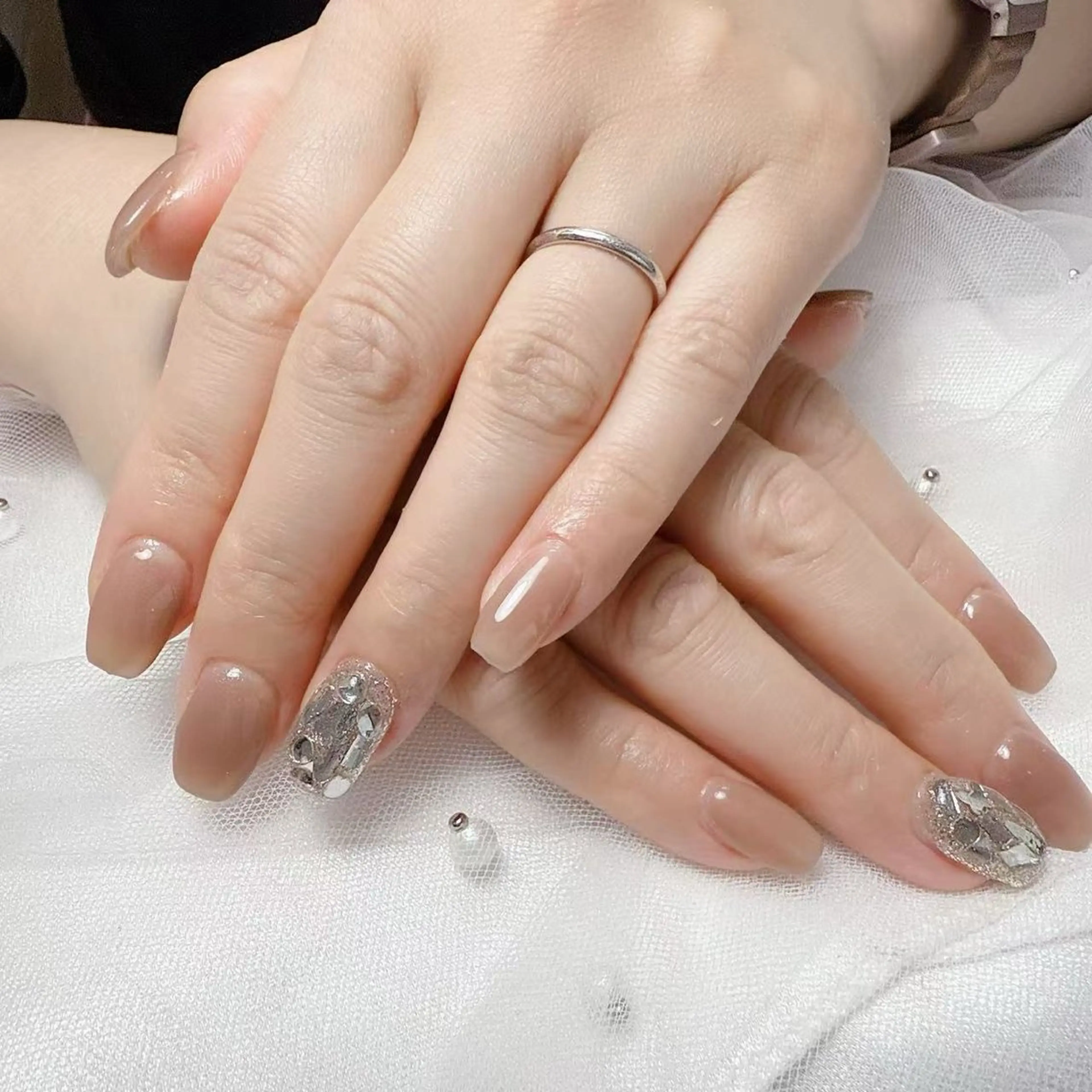 ネイル ワンカラーネイル みなみ 。のネイルデザイン