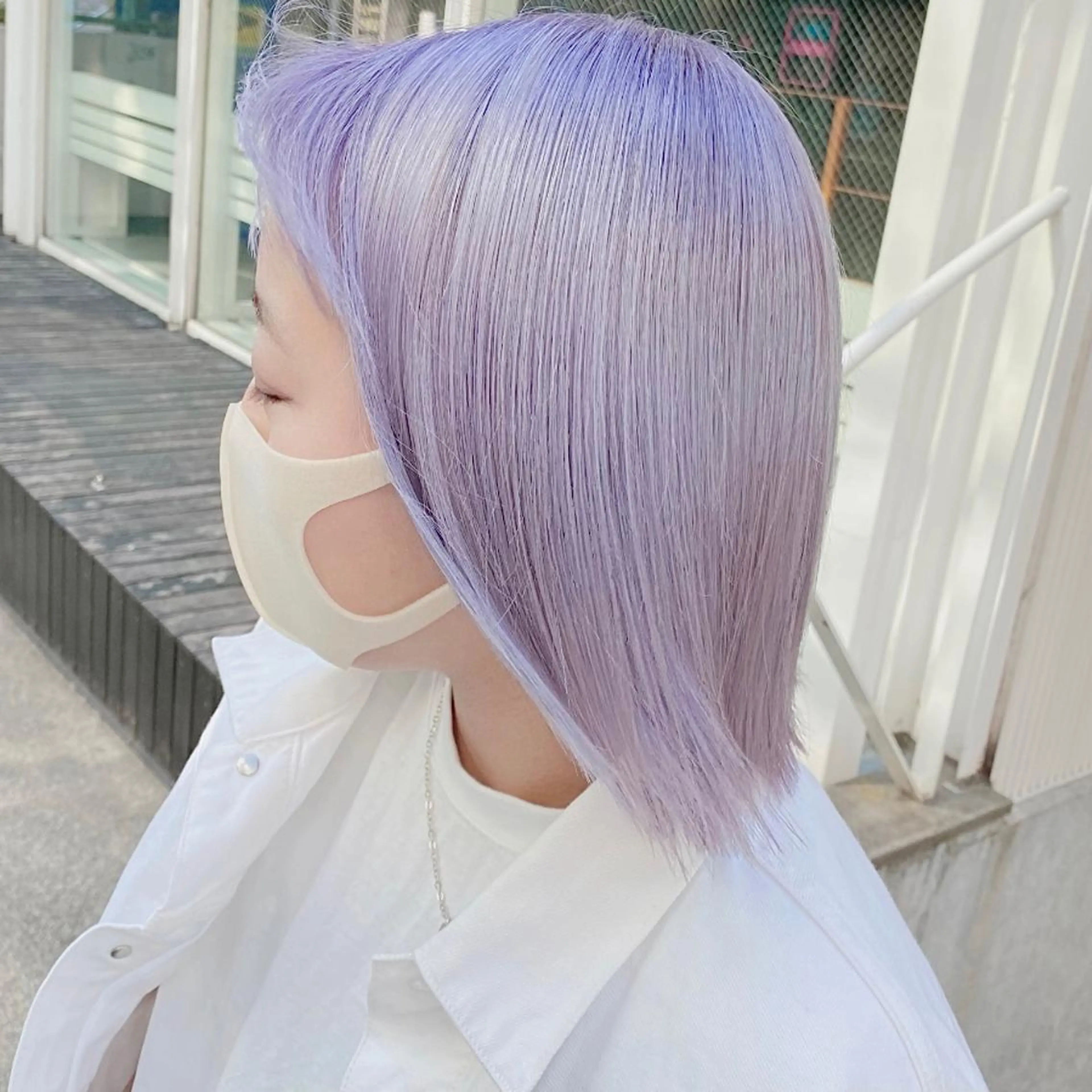 ミディアム カラー ヘアアレンジ メンズ キッズ マツエク・マツパ ハイトーン美容師 MASATOのヘアスタイル