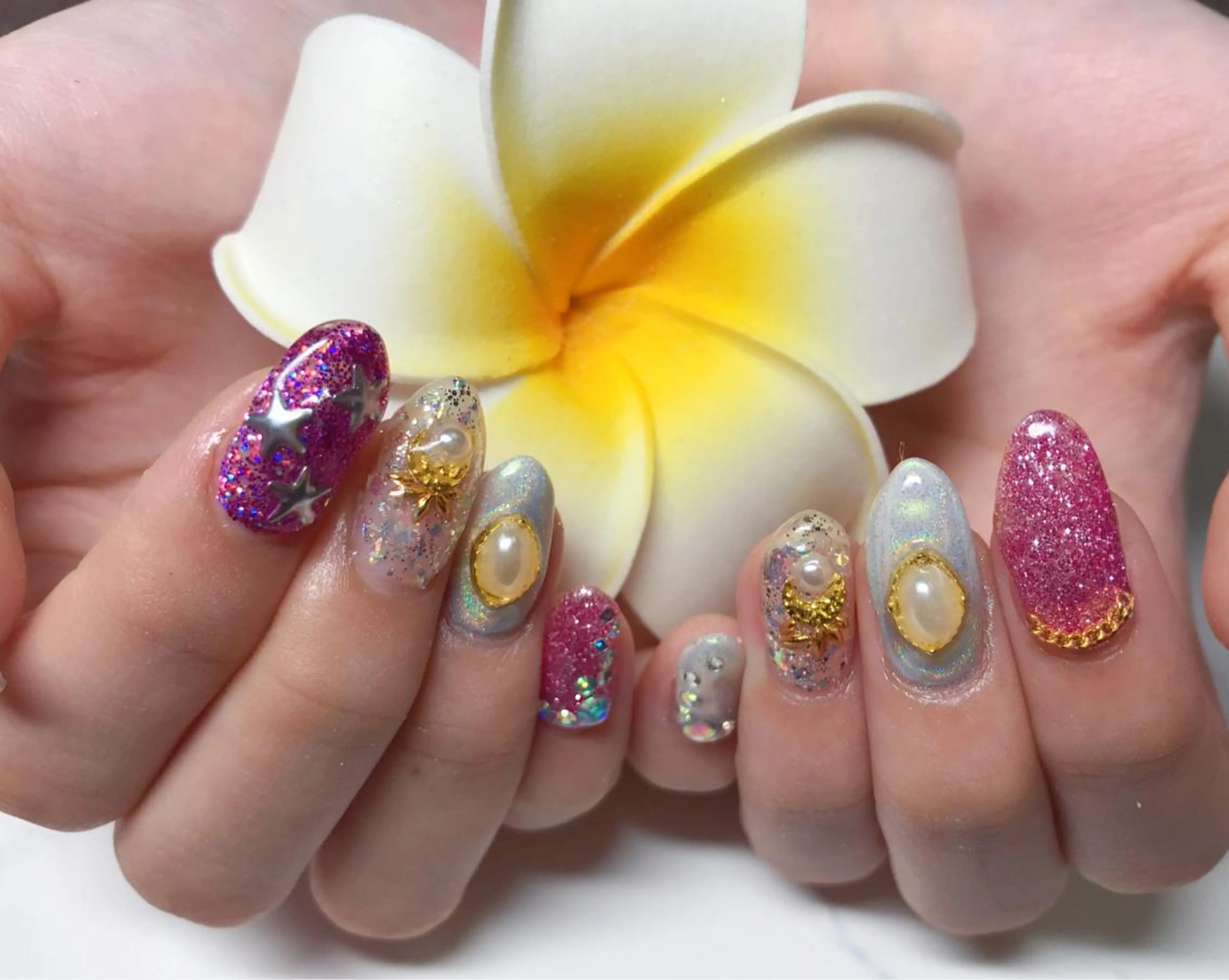 ネイル 夏ネイル ハンドネイル Nail Salon macherieのネイルデザイン