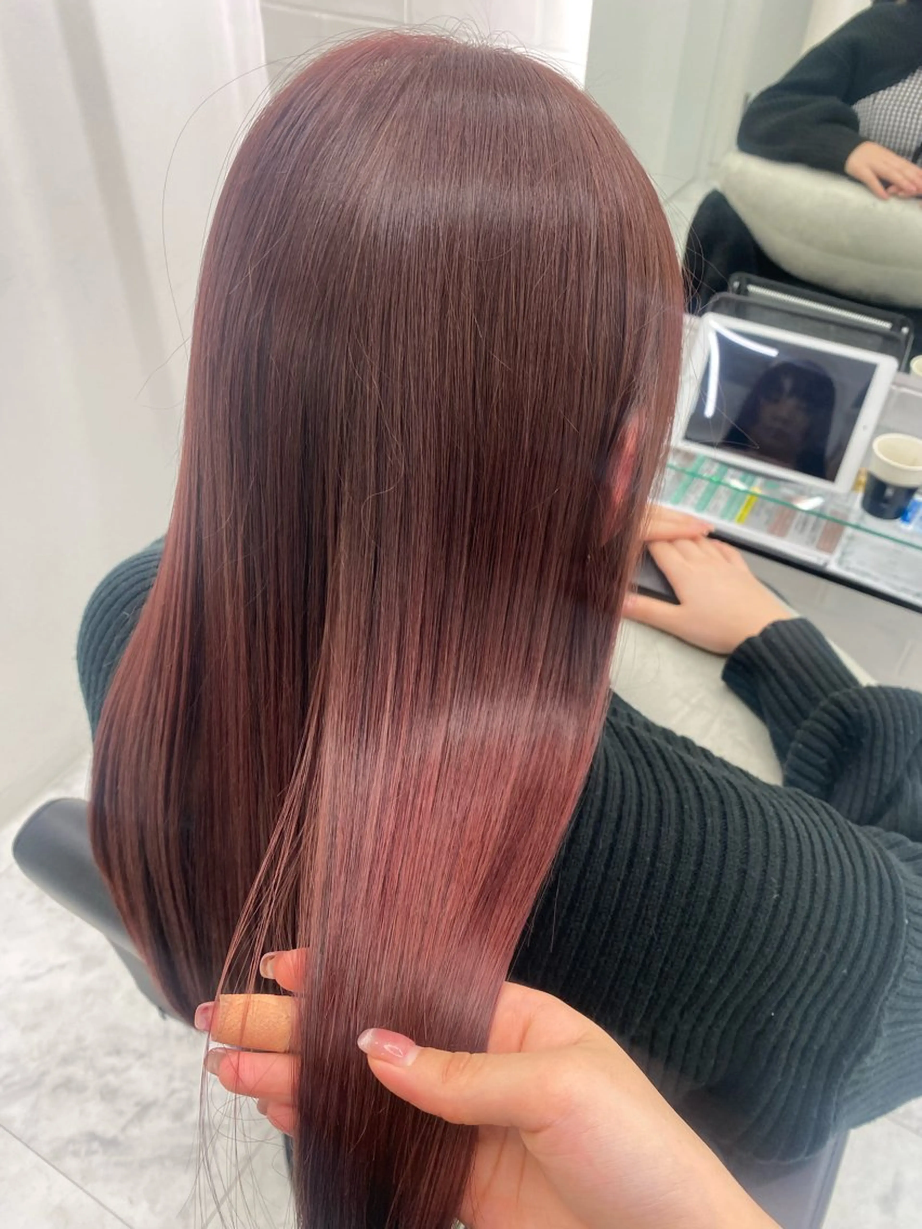 ロング カット ヘアカラー トリートメント 髪質改善サロン🫧 セキチサトのヘアスタイル