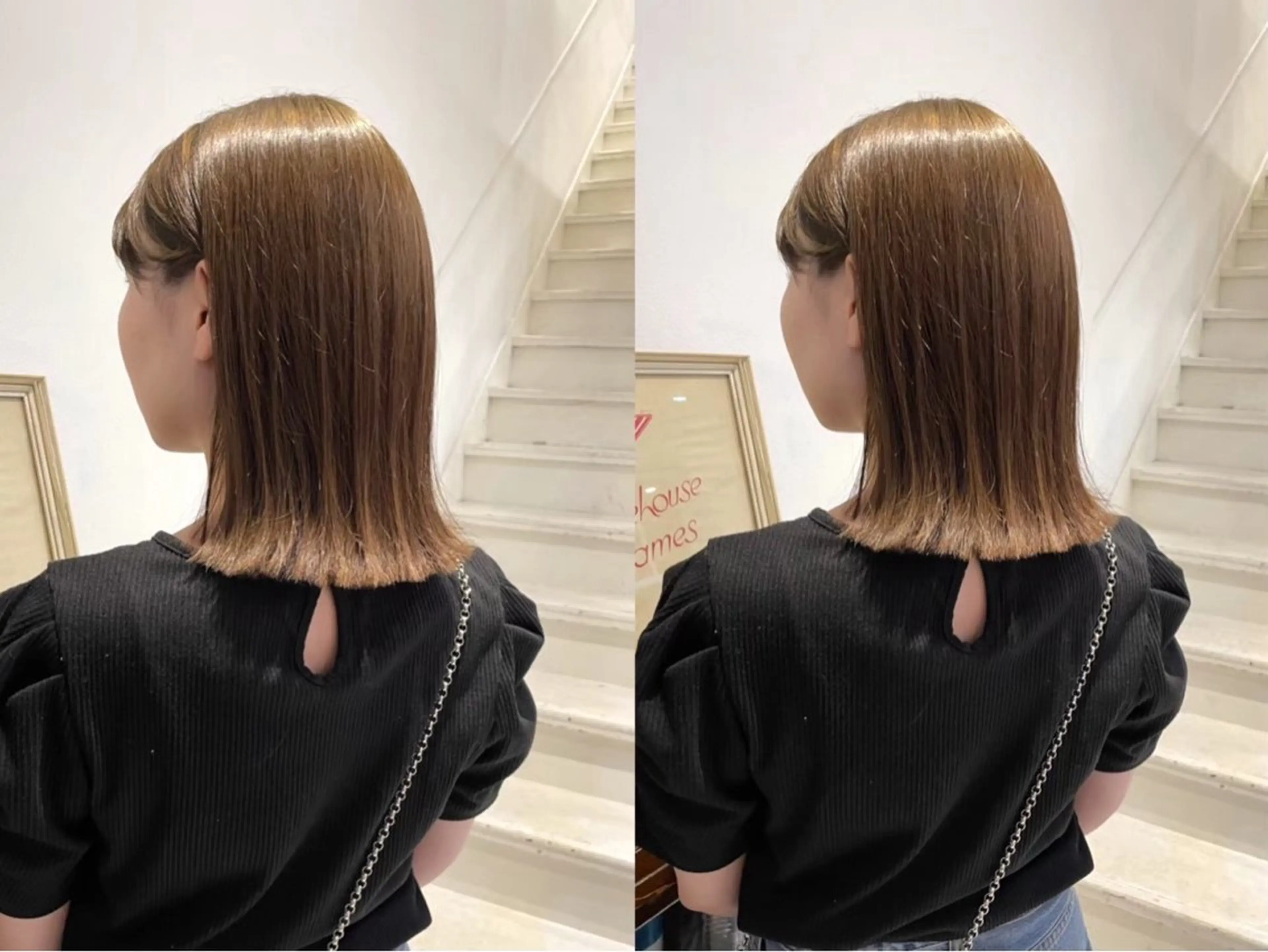 セミロング カラー ヘアカラー UNHAIR 元町三宮所属・植野 さくらのヘアスタイル