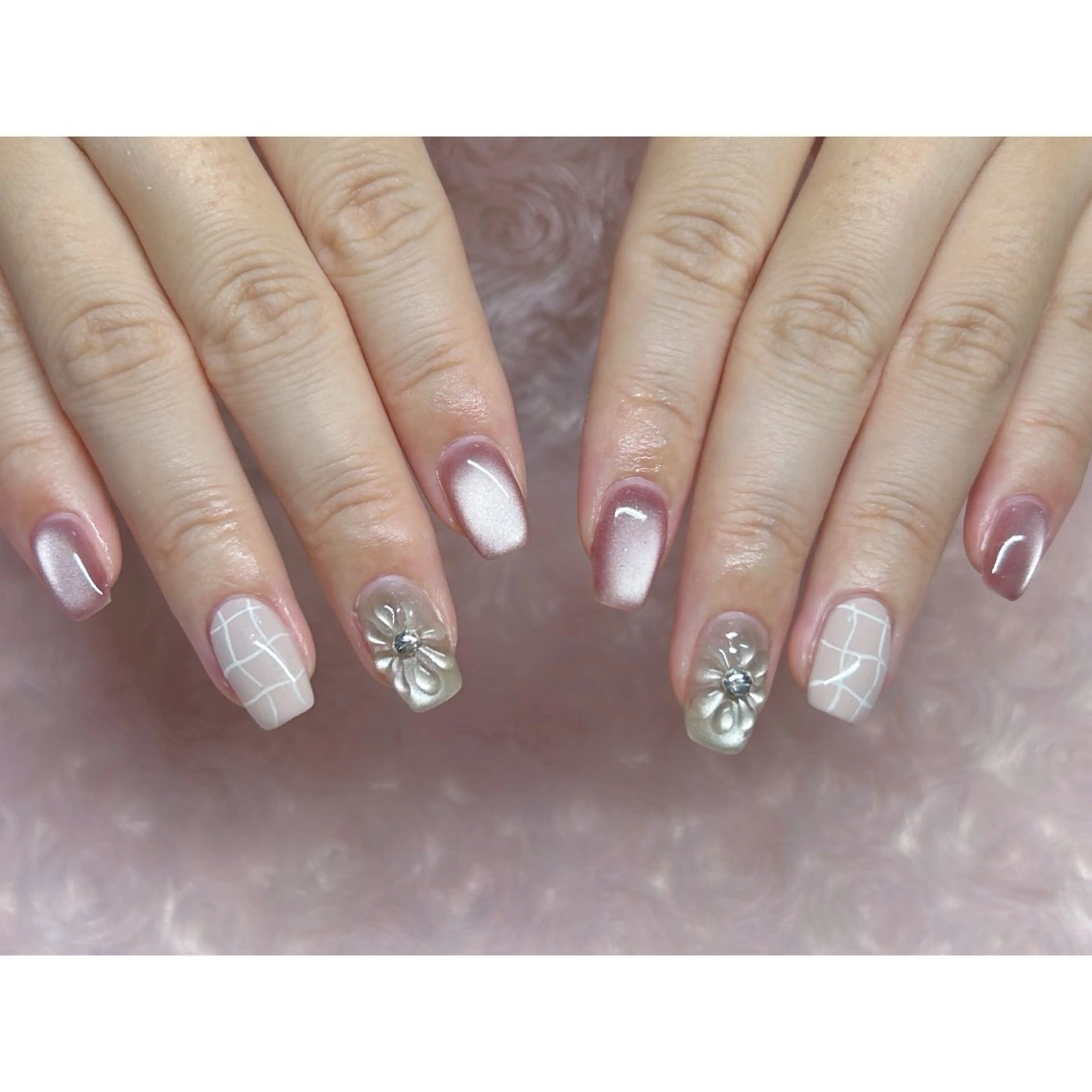 ネイル ハンドネイル 横浜駅東口 🐬🫧 ｵｰﾀのネイルデザイン