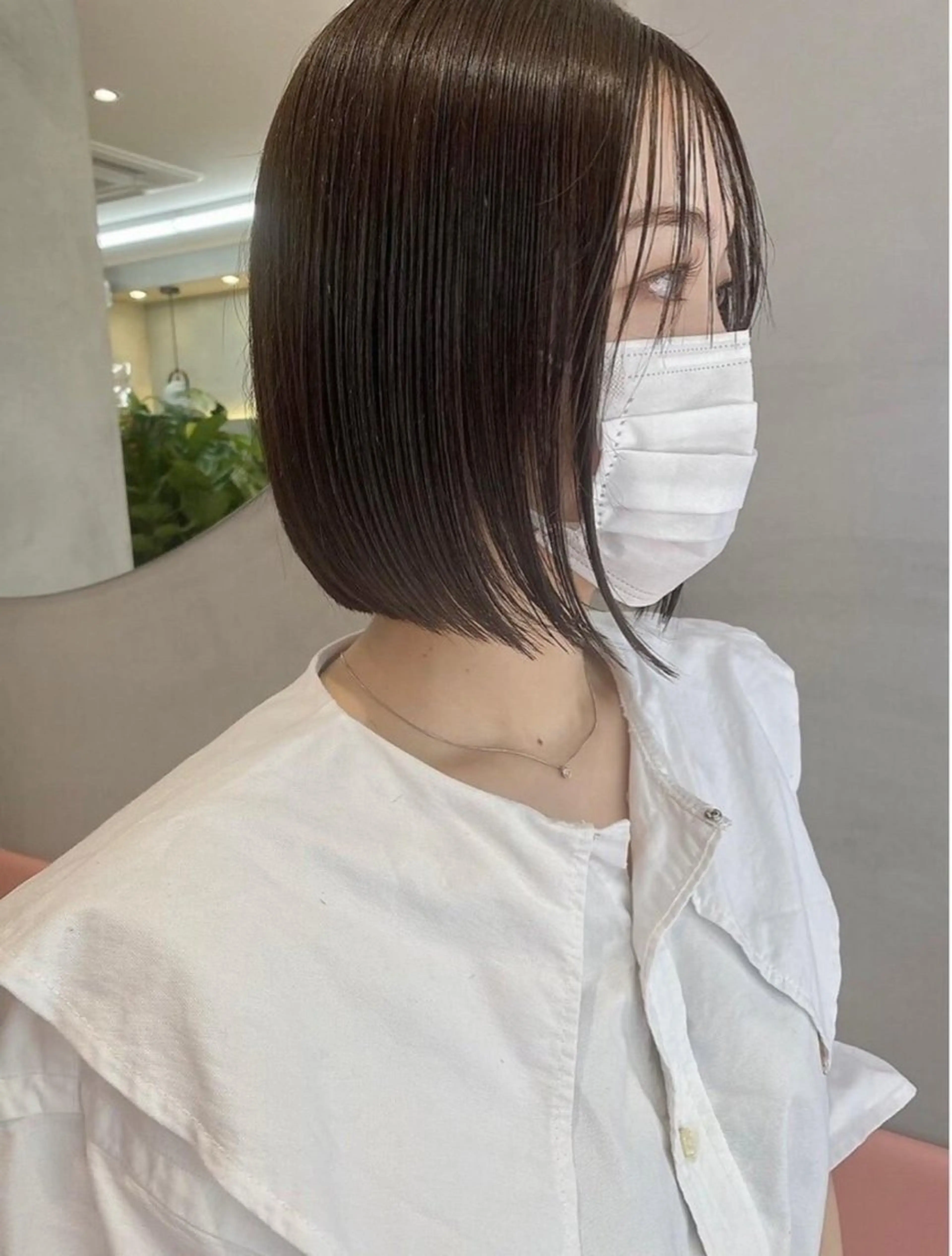 ショート カラー 透明感カラー🤎 中川智帆のヘアスタイル