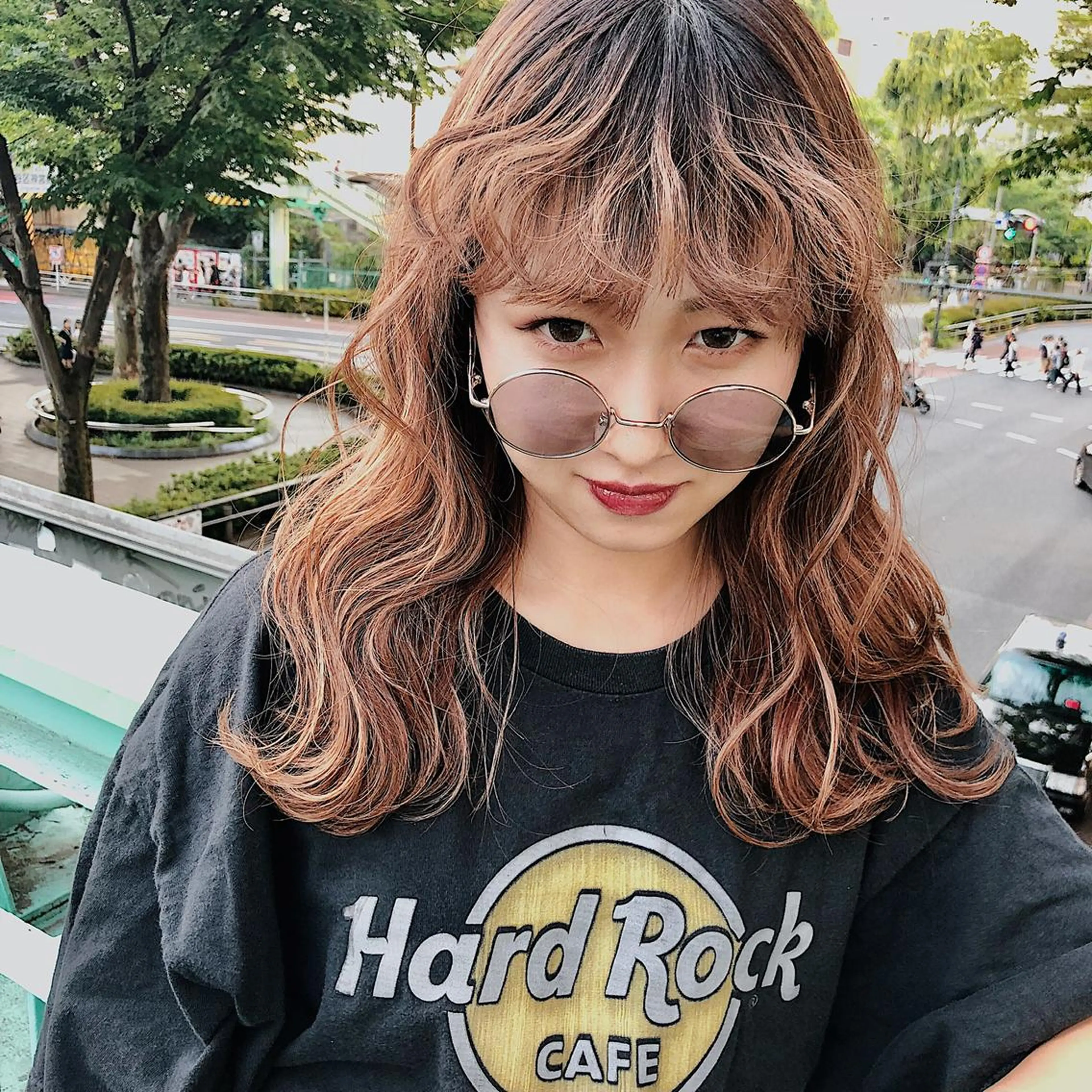 ロング カラー ヘアアレンジ 韓国レイヤーカット/ 儚げカラーチナツのヘアスタイル