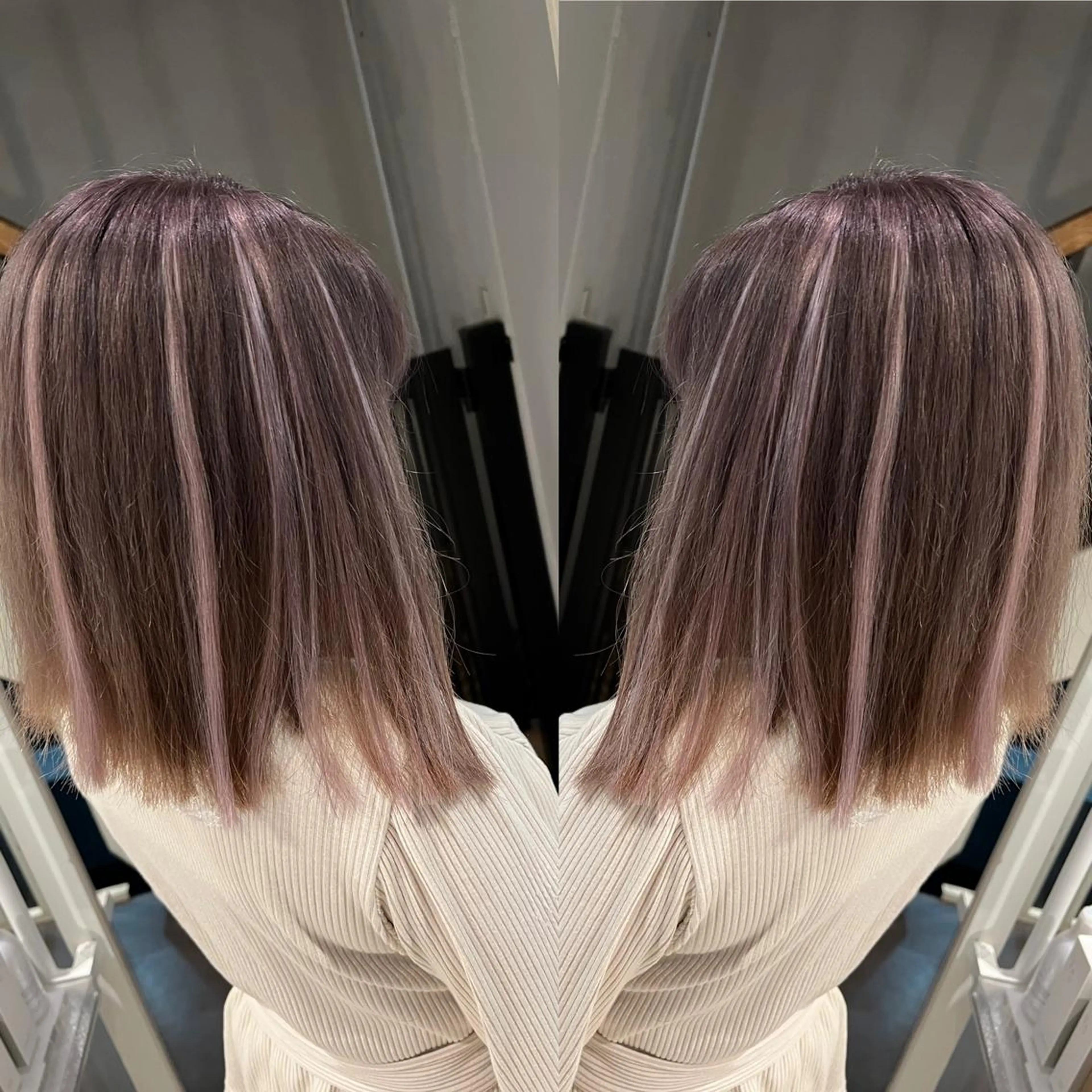 ミディアム カラー ヘアアレンジ 🔥ハイトーンカラー ギャルNAOKI🔥のヘアスタイル