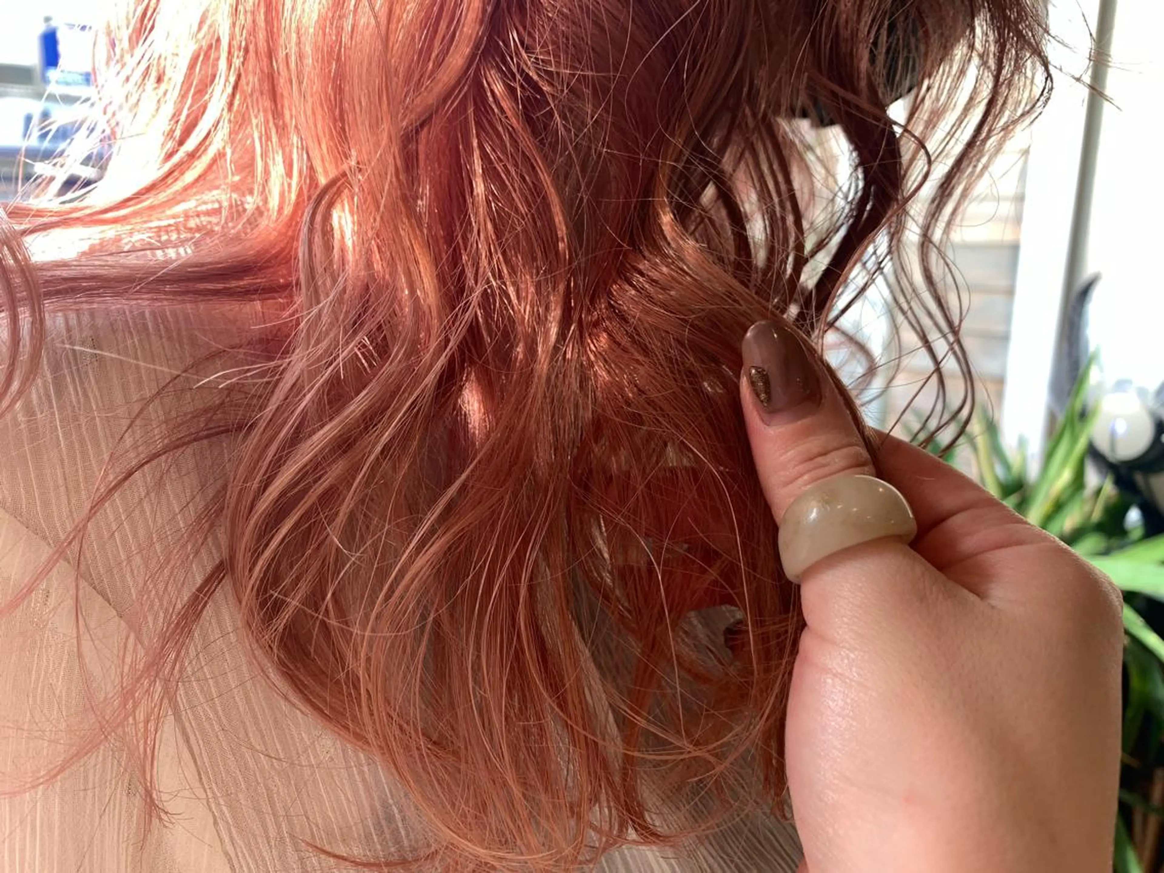 ロング カラー ヘアカラー トリートメント あべ ゆうかのヘアスタイル