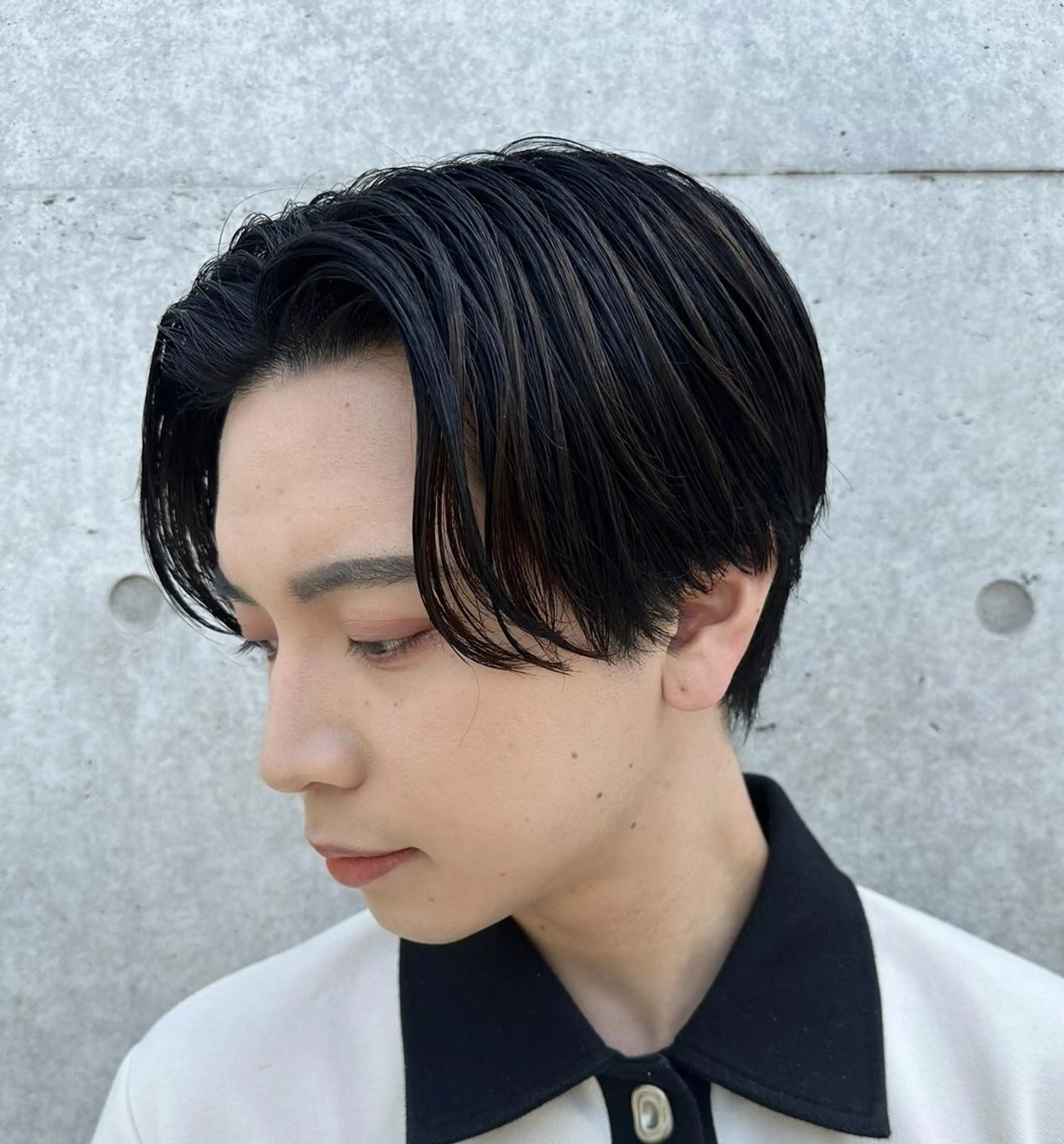 カラー *メンズ専門アカデミ ー🔥BLUCK🏁のヘアスタイル