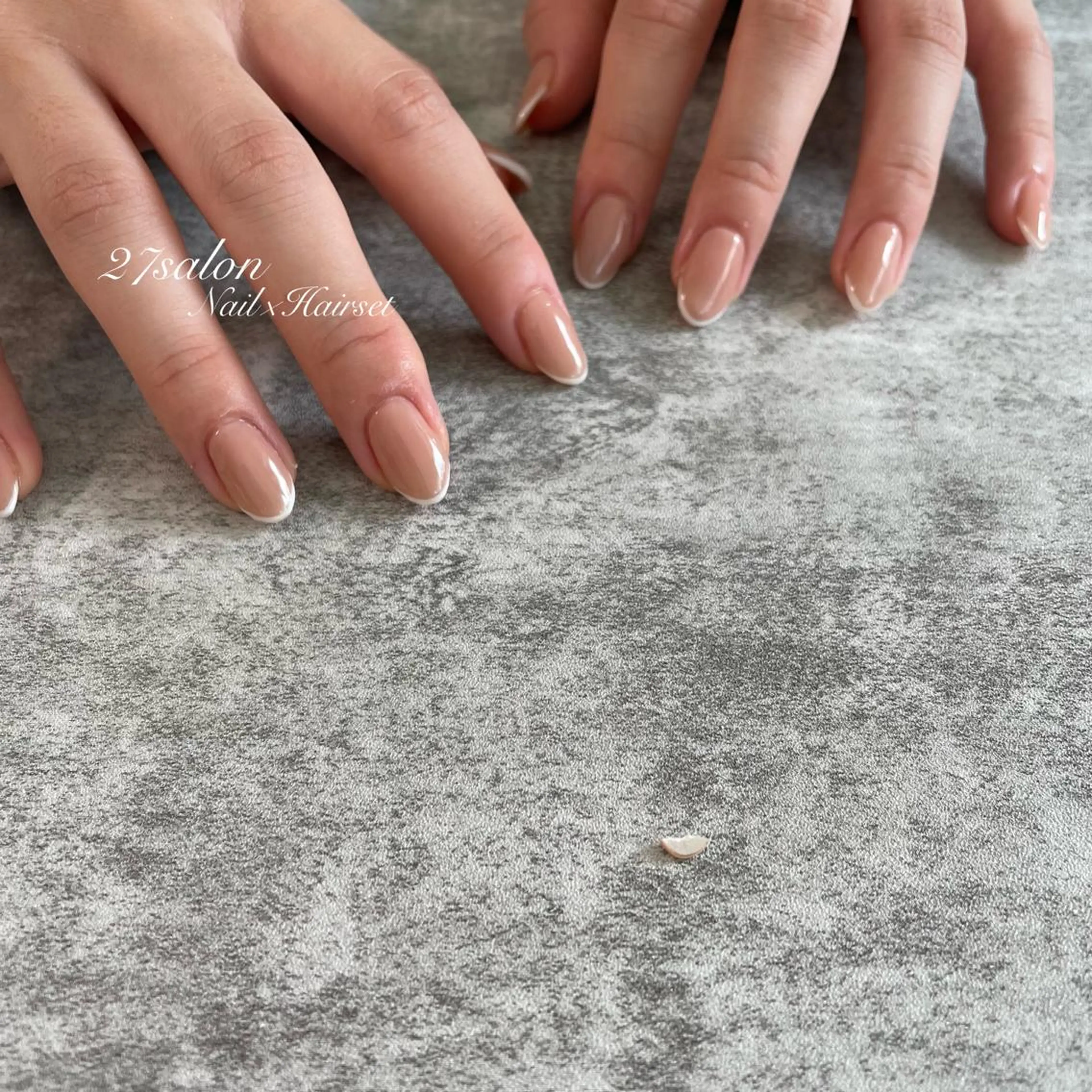 ネイル フレンチネイル シンプルネイル 27salon yuinaのネイルデザイン