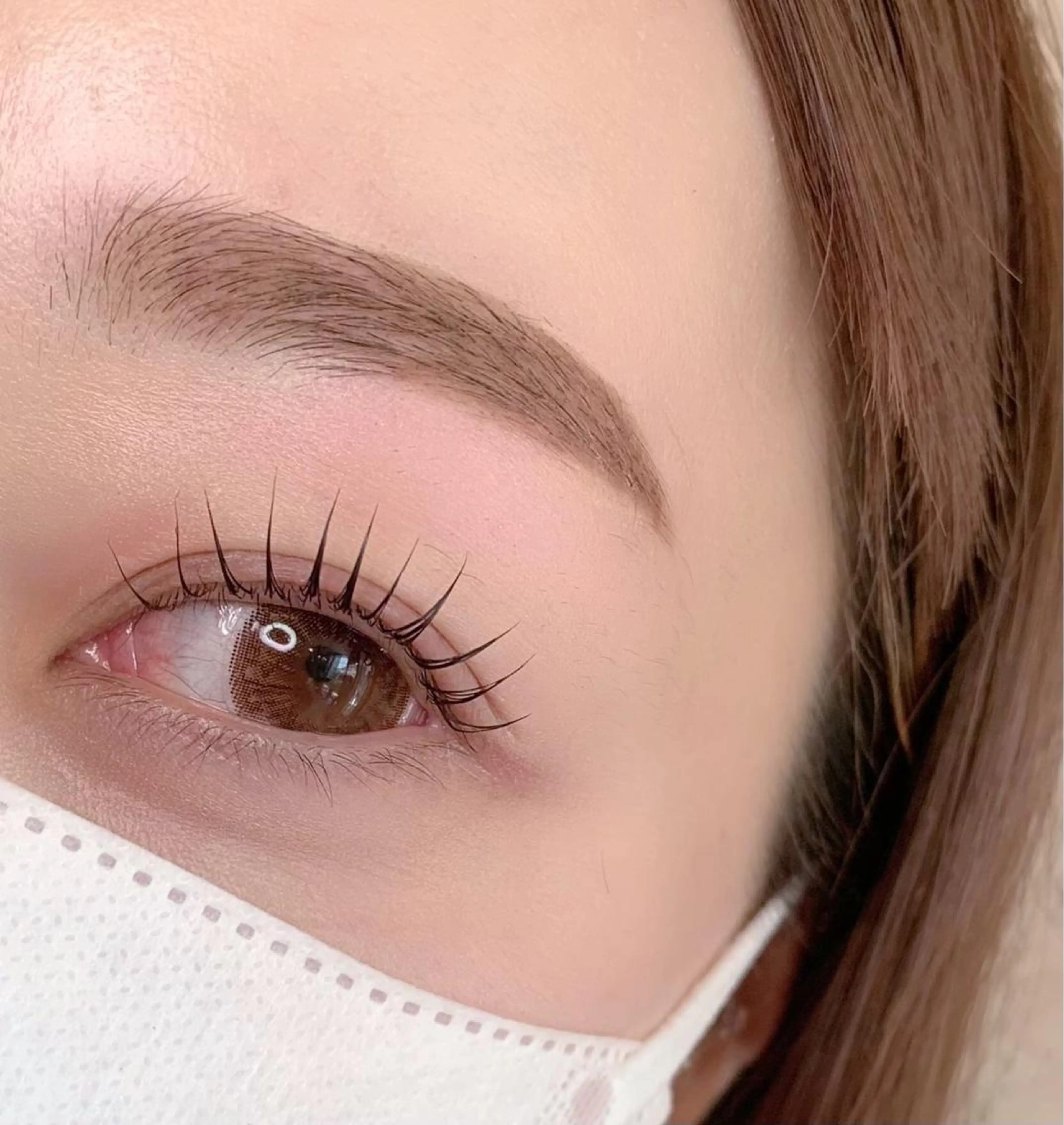 美眉スタイリング×まつげパーマの写真