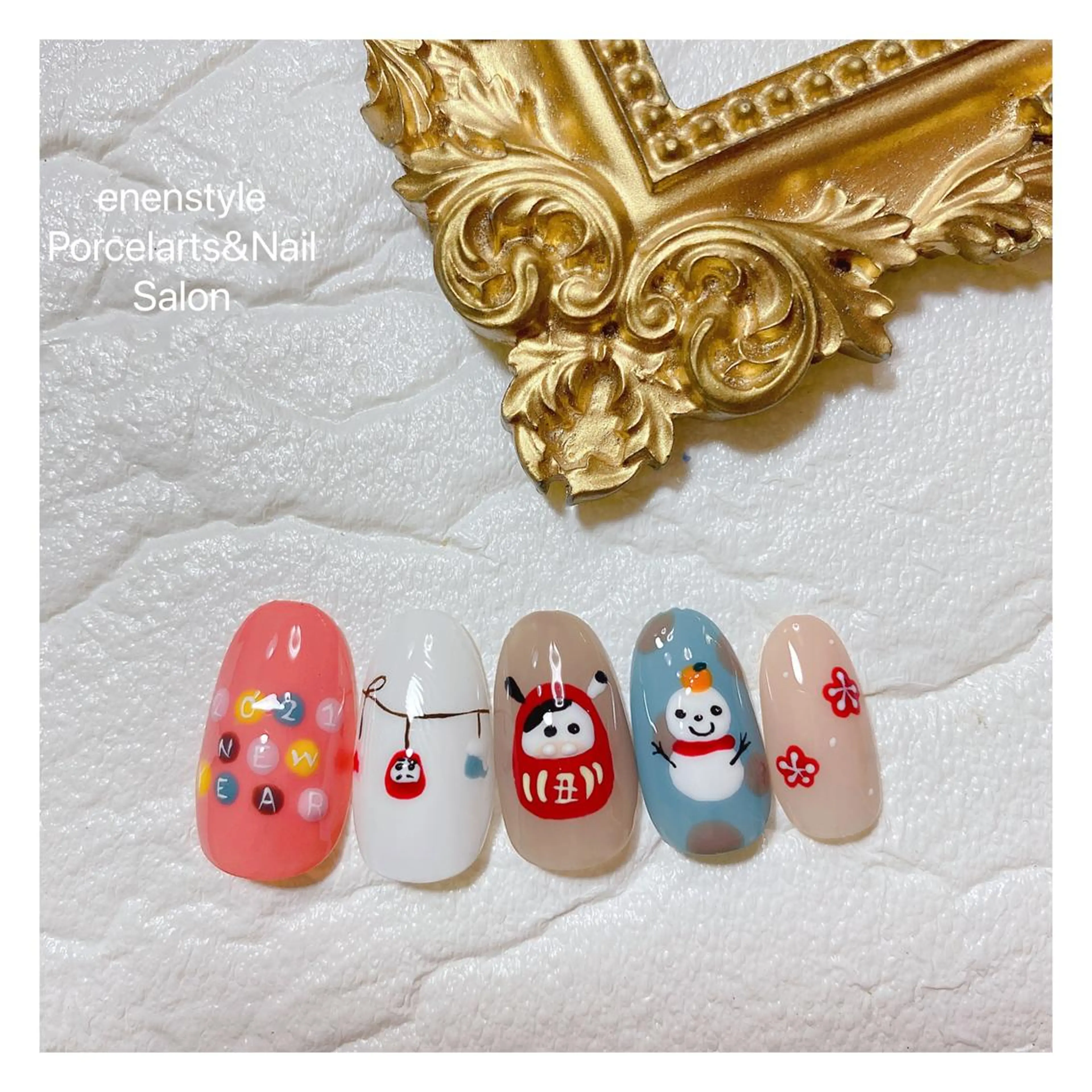 ミディアム ネイル ハンドネイル 👑enen style👑のネイルデザイン