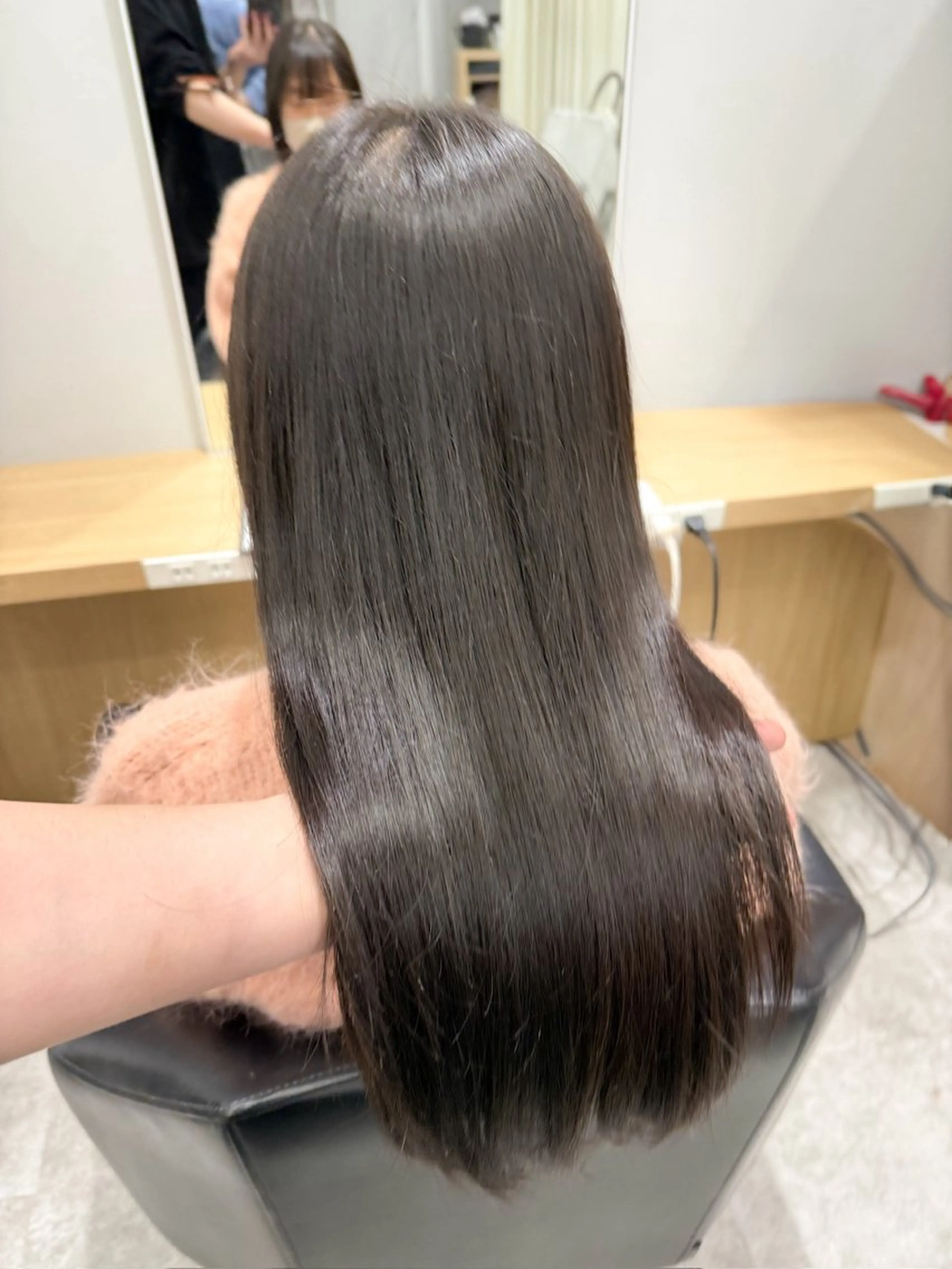 ロング カラー 髪質改善 カット ヘアカラー 巻ける髪質改善🫧ハ イライト/永田汰伊智のヘアスタイル