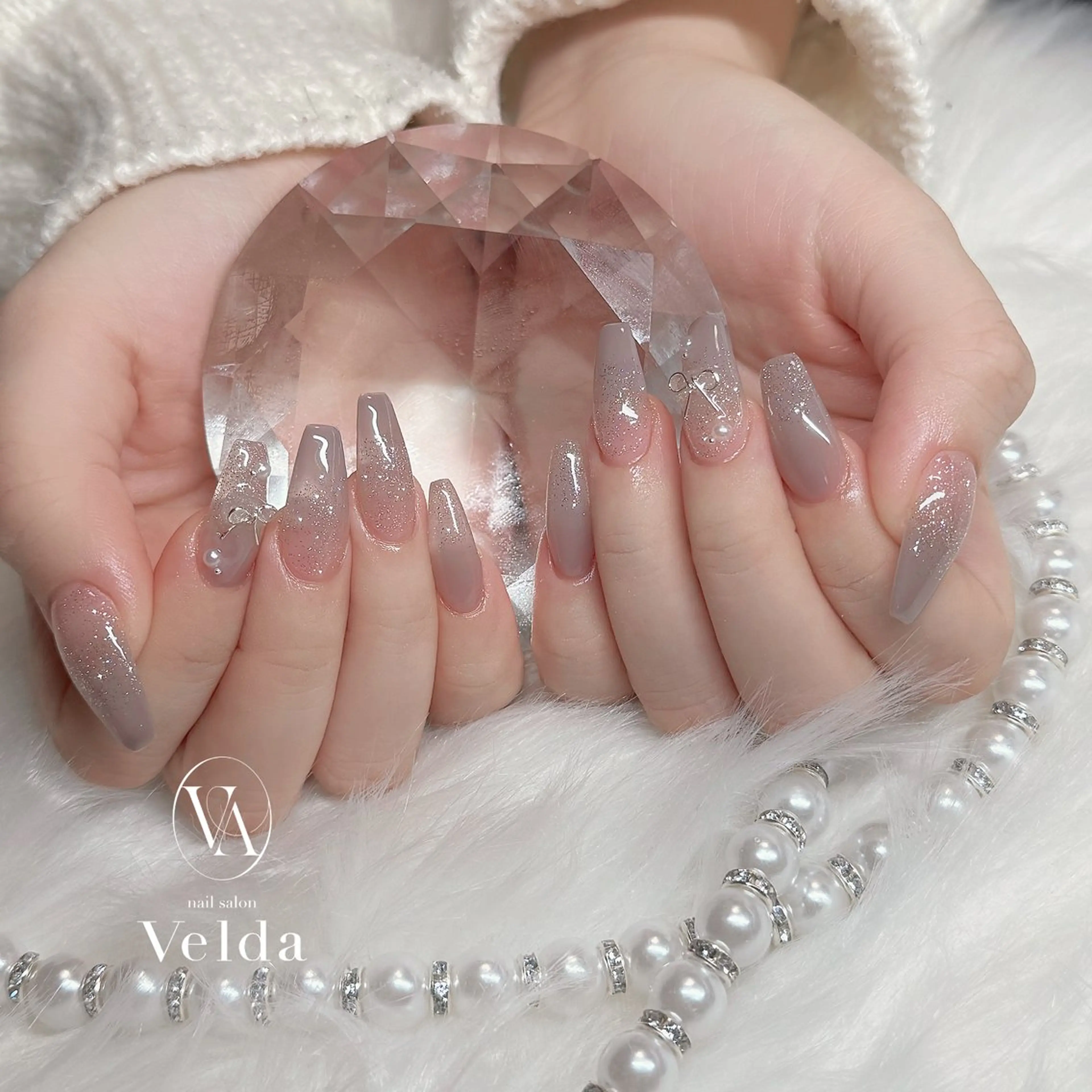 ネイル ラメ(グリッター) ラメグラデーション 💎Rina 💎のネイルデザイン