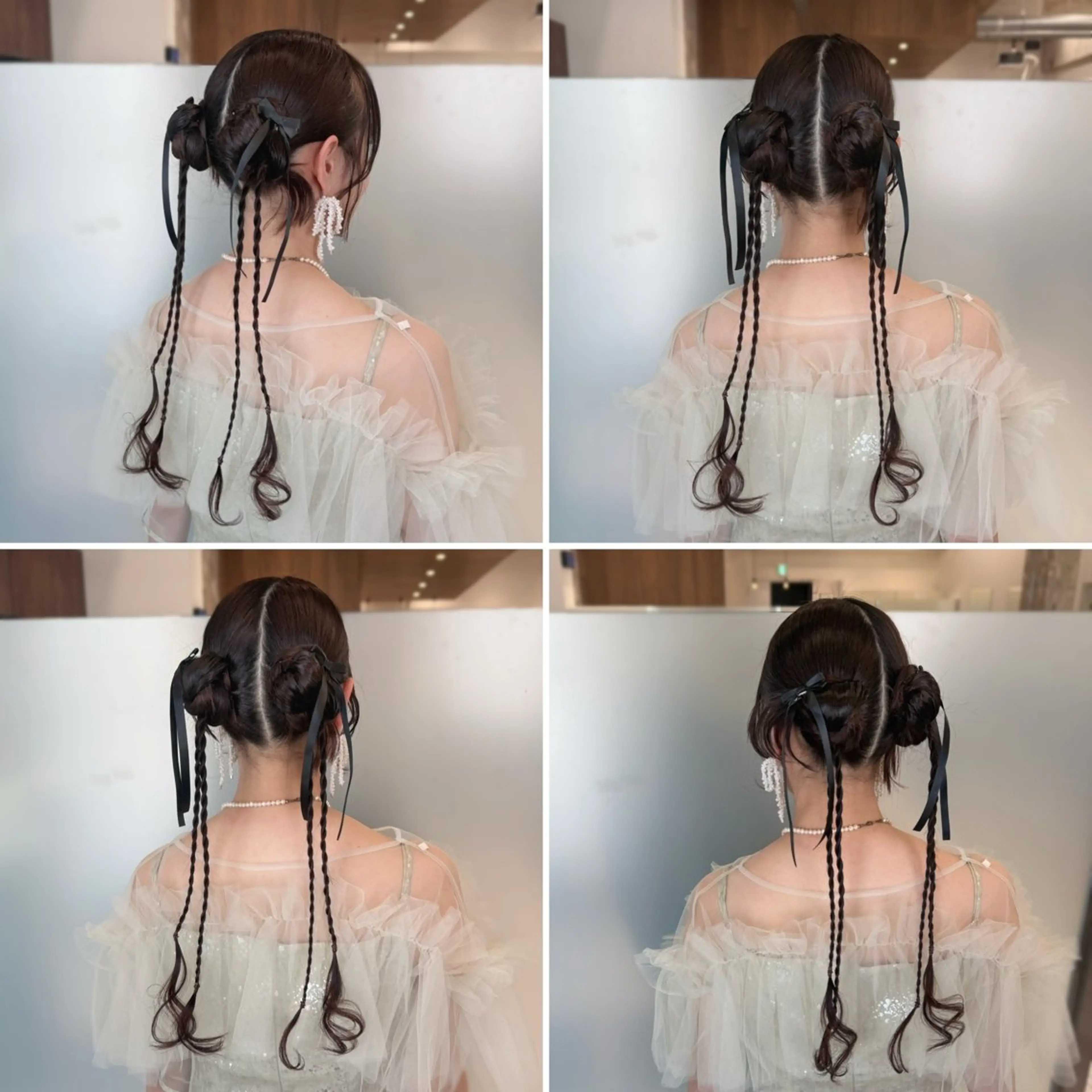 セミロング ヘアアレンジ ヘアセット 縮毛矯正+モテカラー 🎀✨MIHOのヘアスタイル