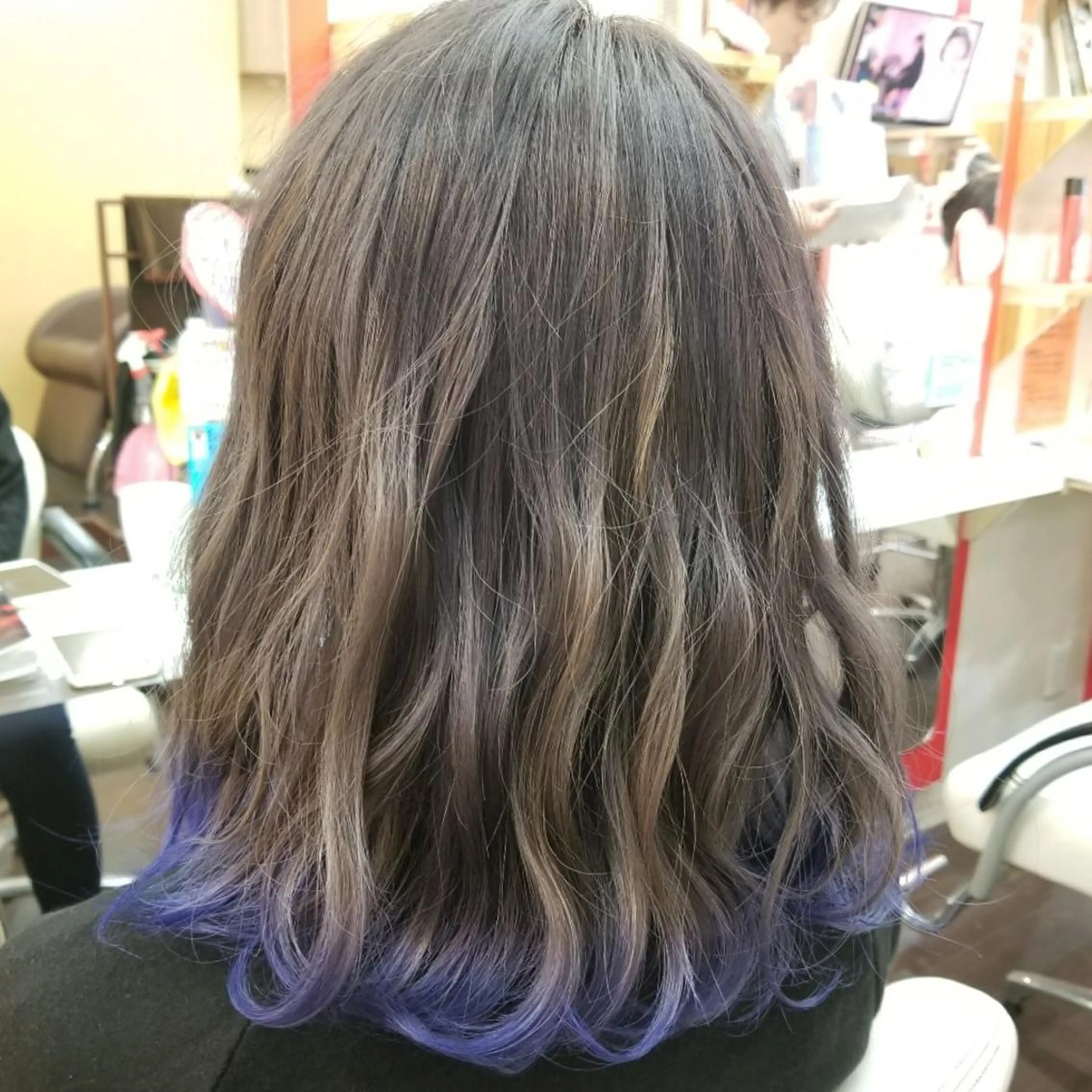 ミディアム カラー 植田 /エクステ /ブリーチ/髪質改善のヘアスタイル