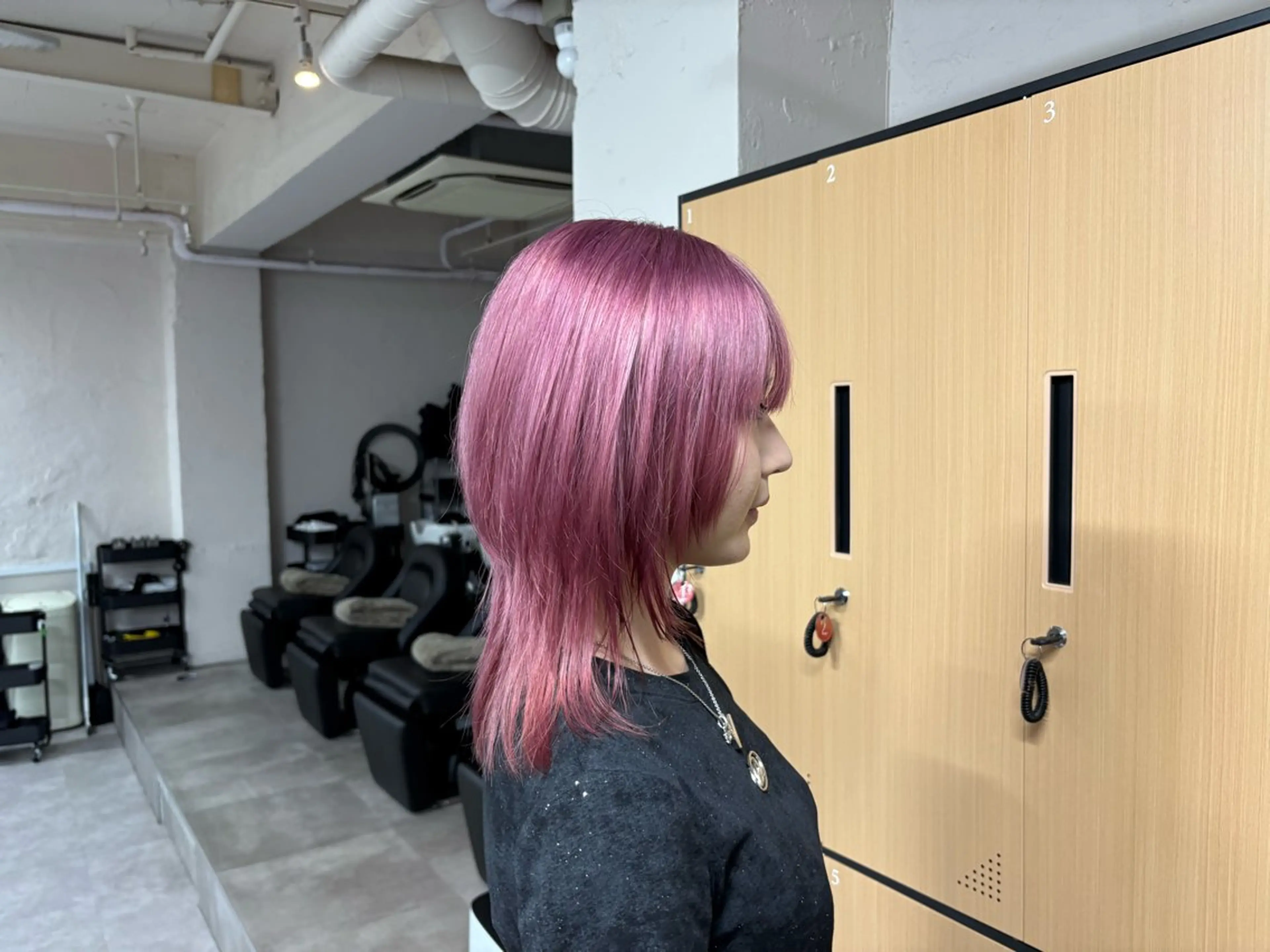 ミディアム ヘアカラー トリートメント tokute 中野真咲🐺のヘアスタイル