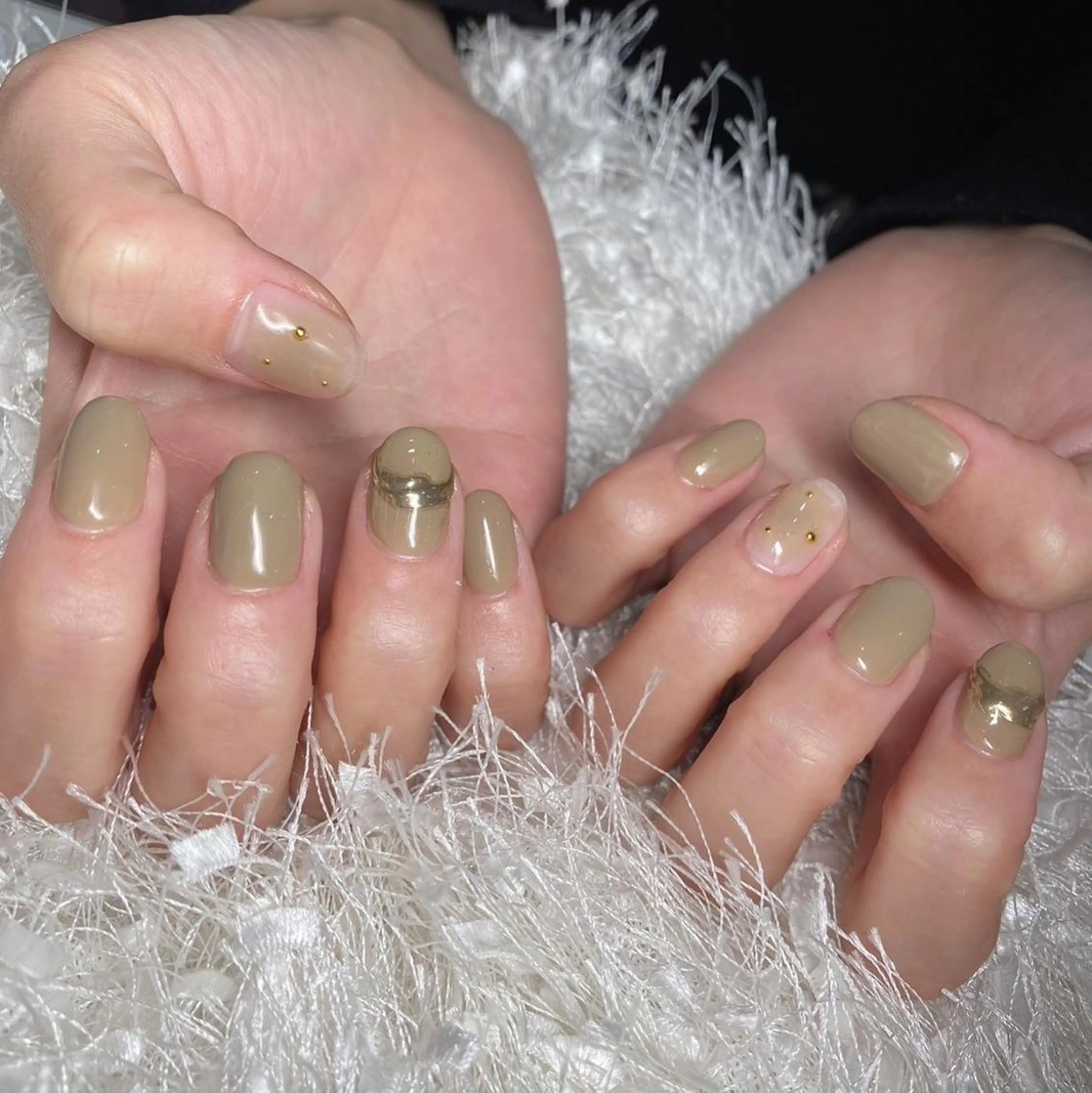 ネイル 長さ出し フレンチネイル ジェルネイル グラデーション 韓国ネイル ハンドネイル Nail&eye Belire 新宿のネイルデザイン