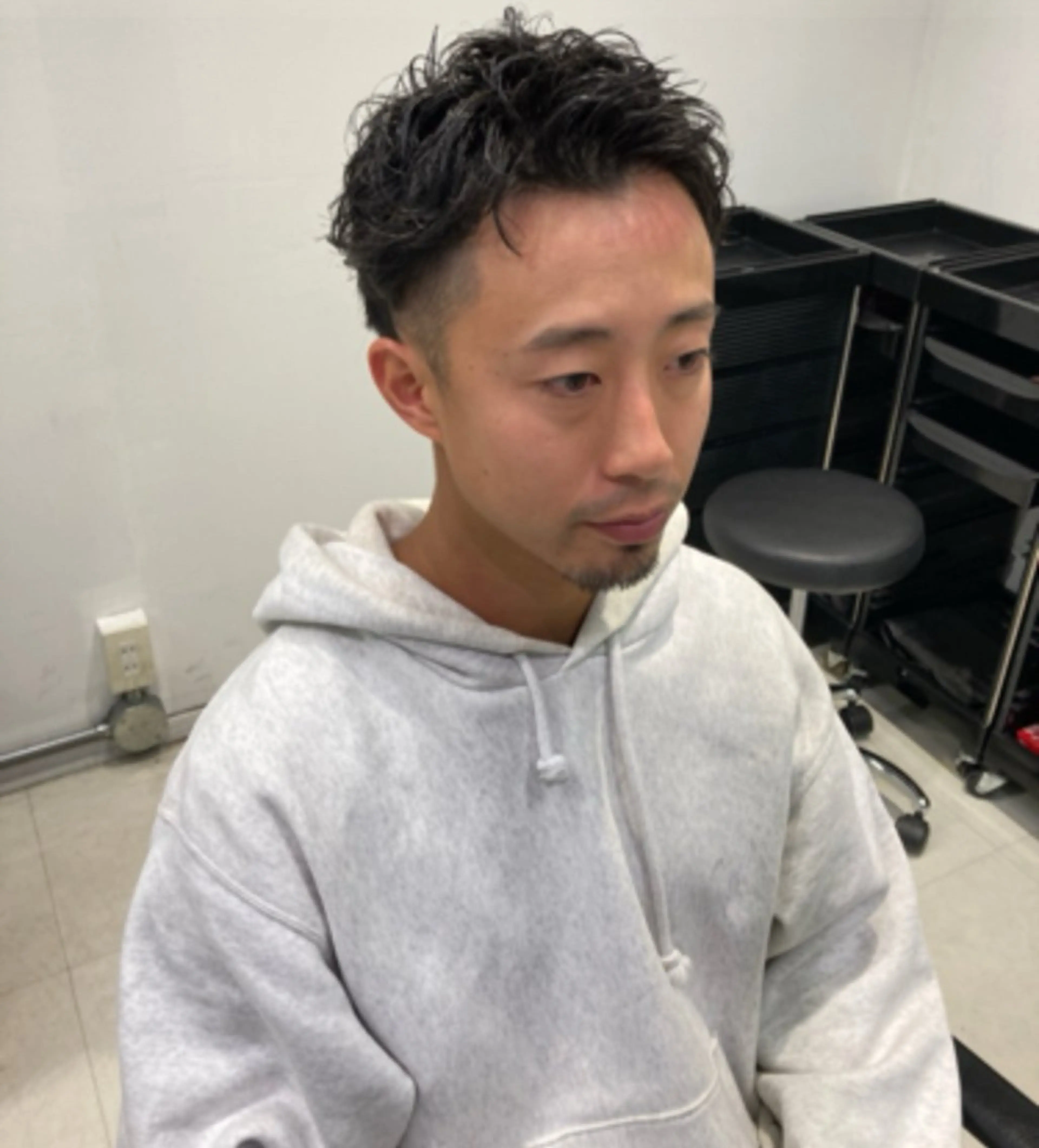 ショート パーマ メンズ カット メンズハイライト /バレイヤージュ比嘉のヘアスタイル