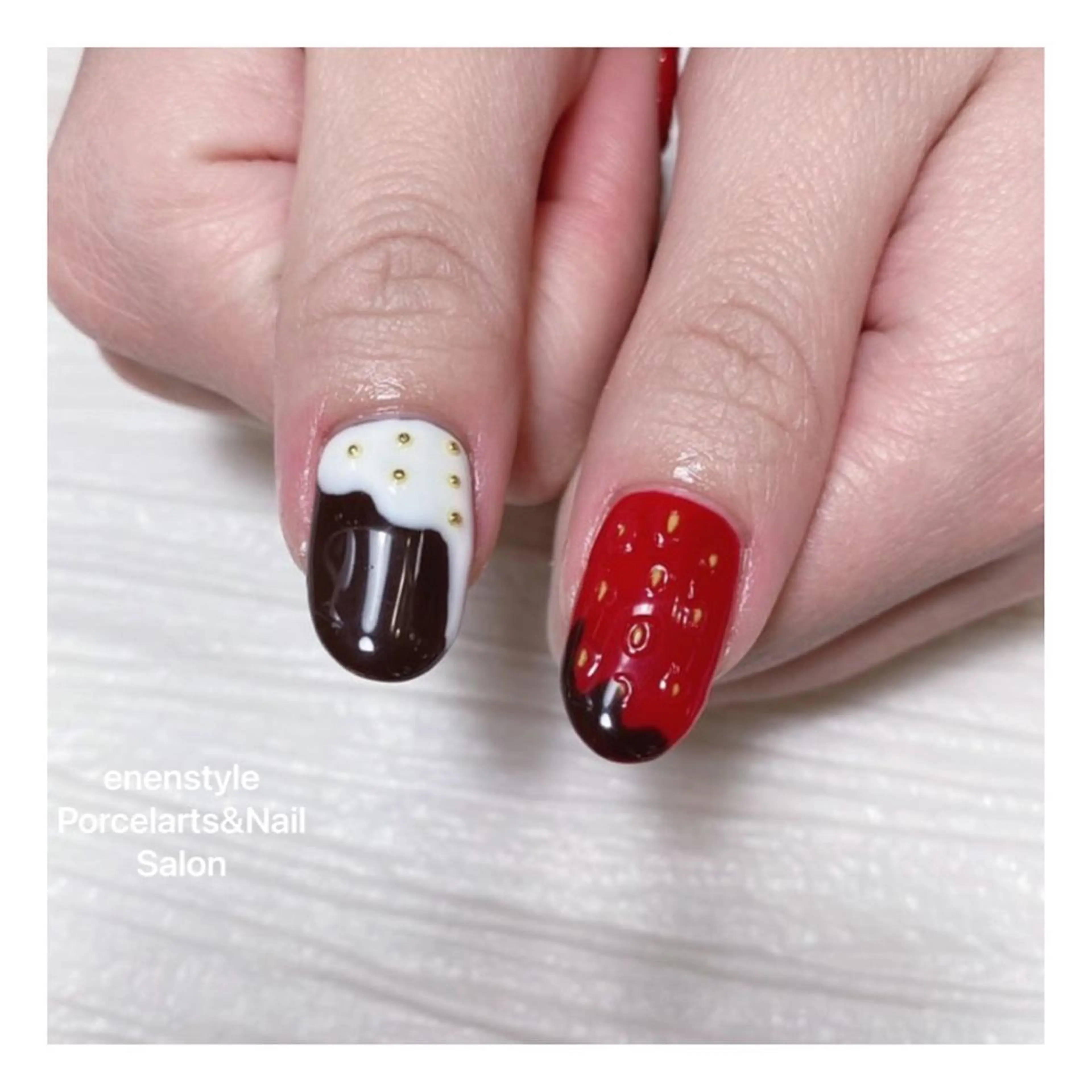 ミディアム ネイル ハンドネイル 👑enen style👑のネイルデザイン