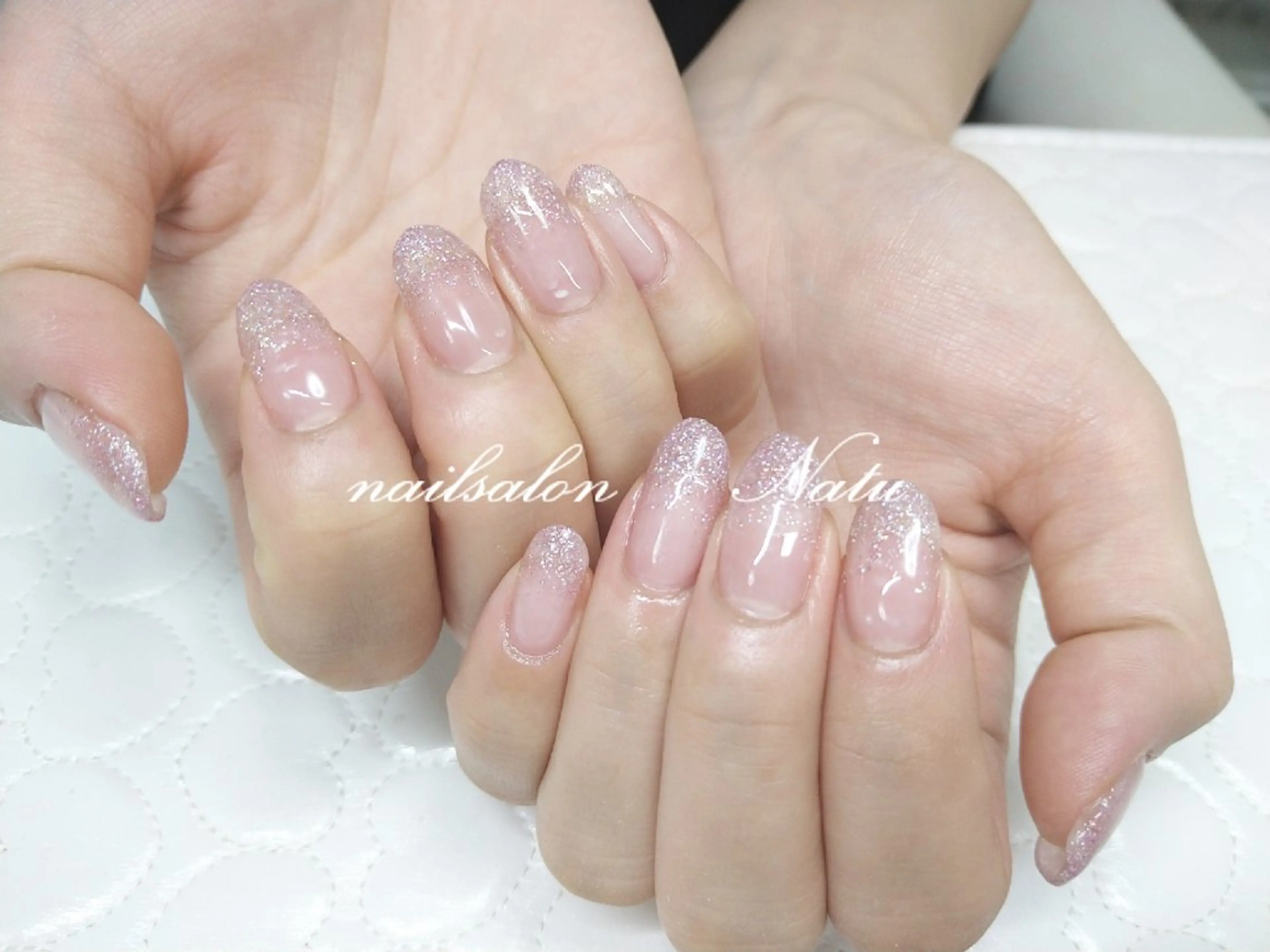 ネイル ラメ(グリッター) ラメグラデーション ハンドネイル nailsalon Natuのネイルデザイン