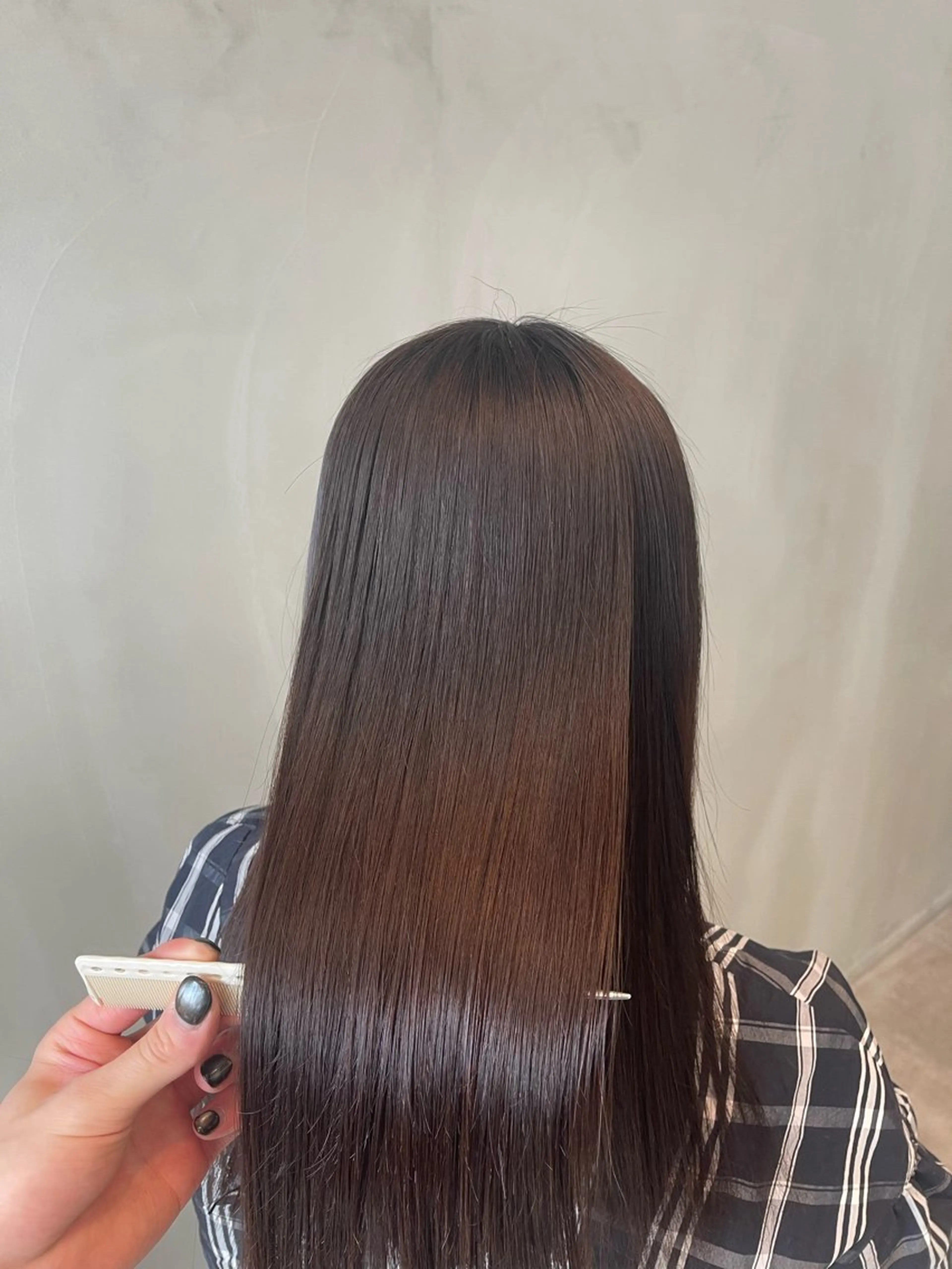 ロング 縮毛矯正 Lafithhair lov. 福山駅家店のヘアスタイル