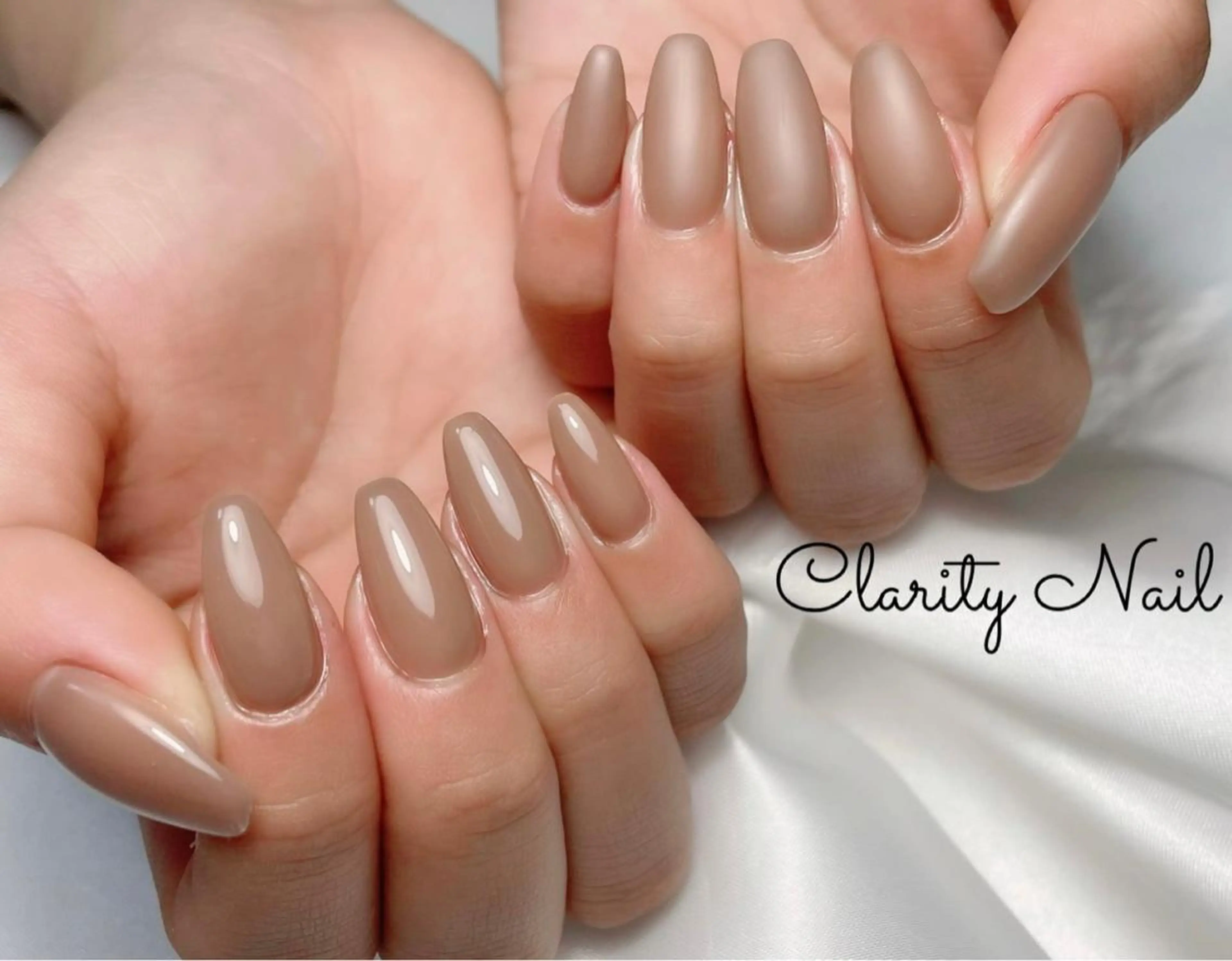 ネイル マットネイル ワンカラーネイル ハンドネイル Clarity Nailのネイルデザイン
