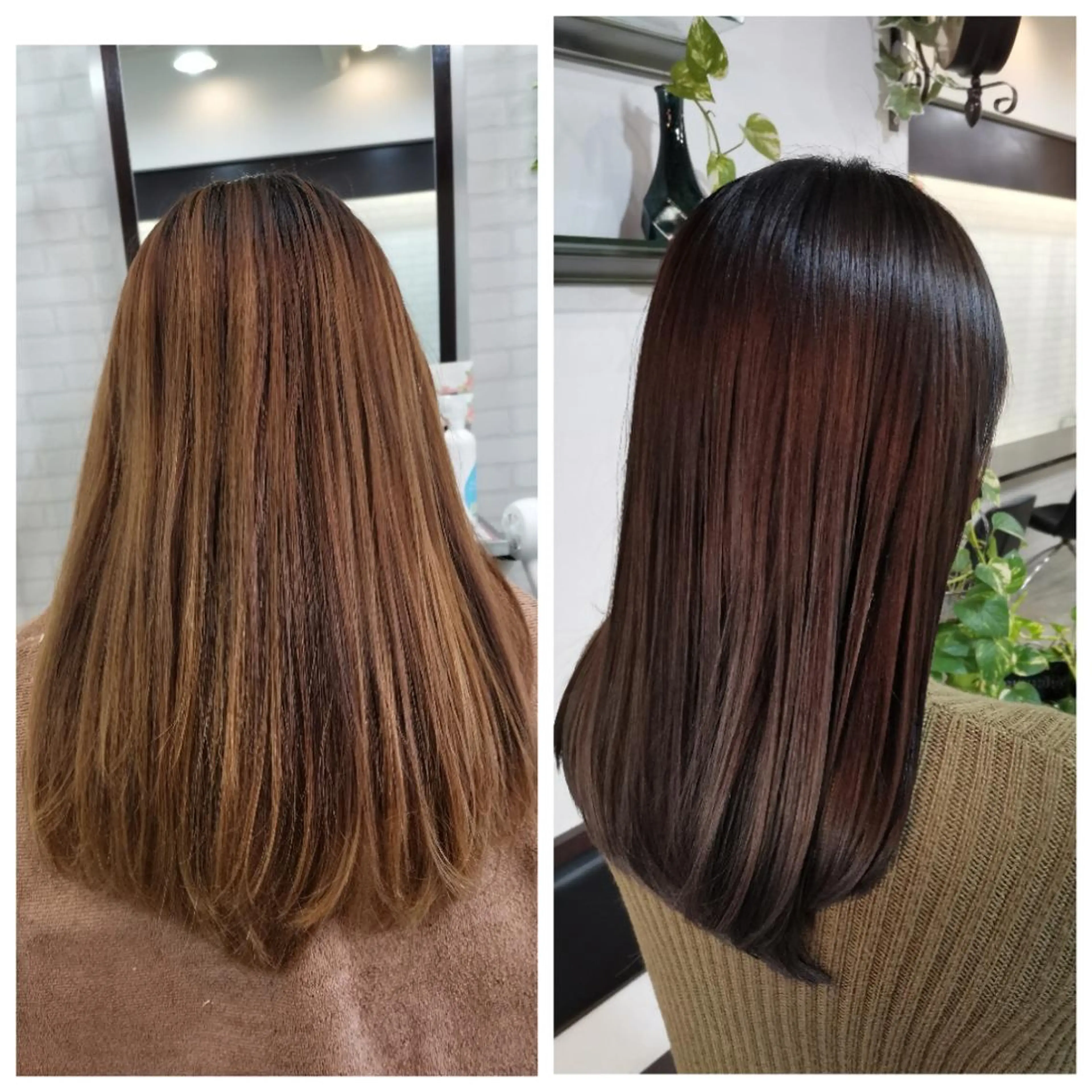 セミロング ツヤ髪ケアカラー✨ 中谷良成のヘアスタイル