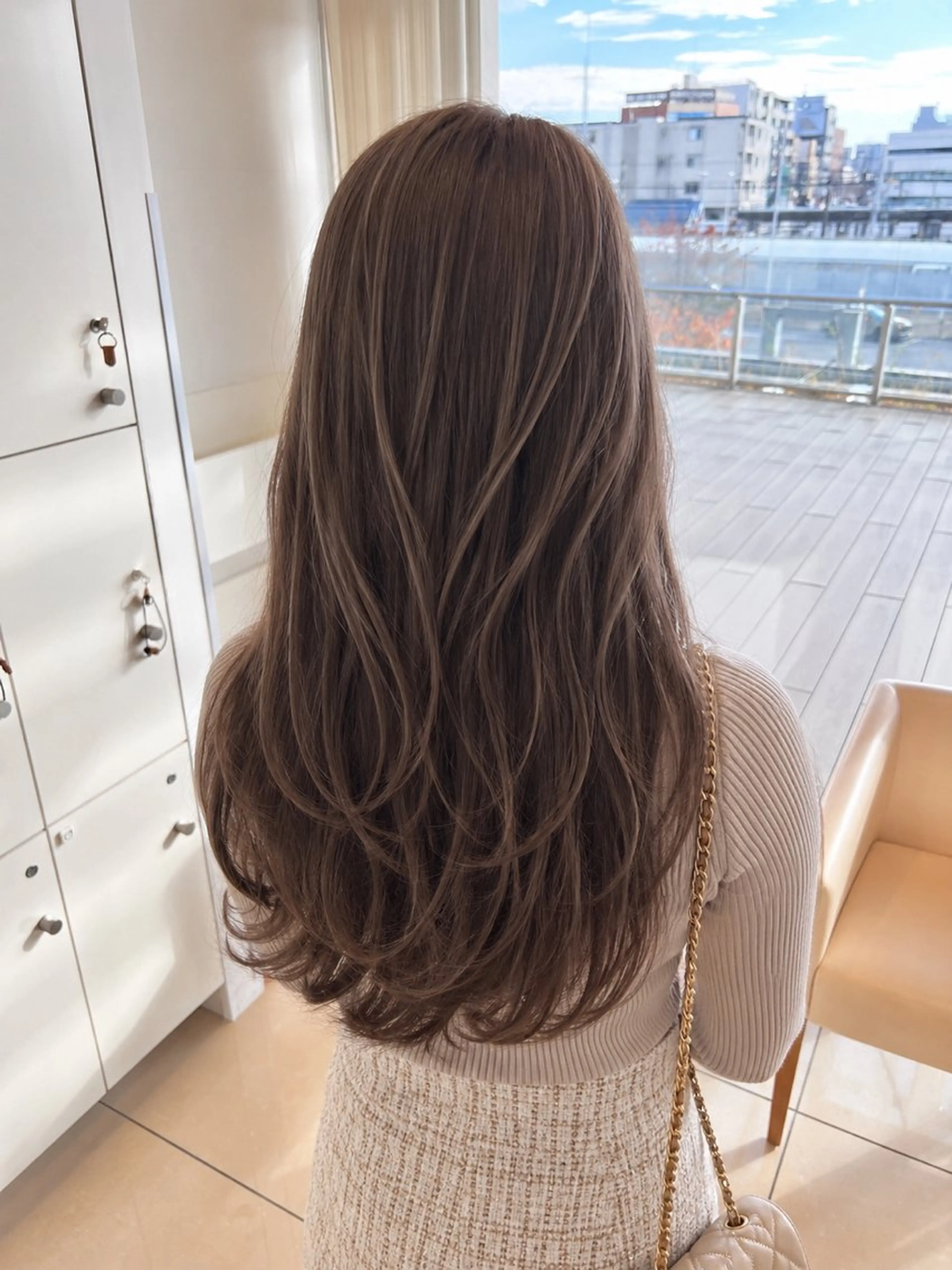 ロング カラー カット ヘアカラー トリートメント 金子 直樹のヘアスタイル