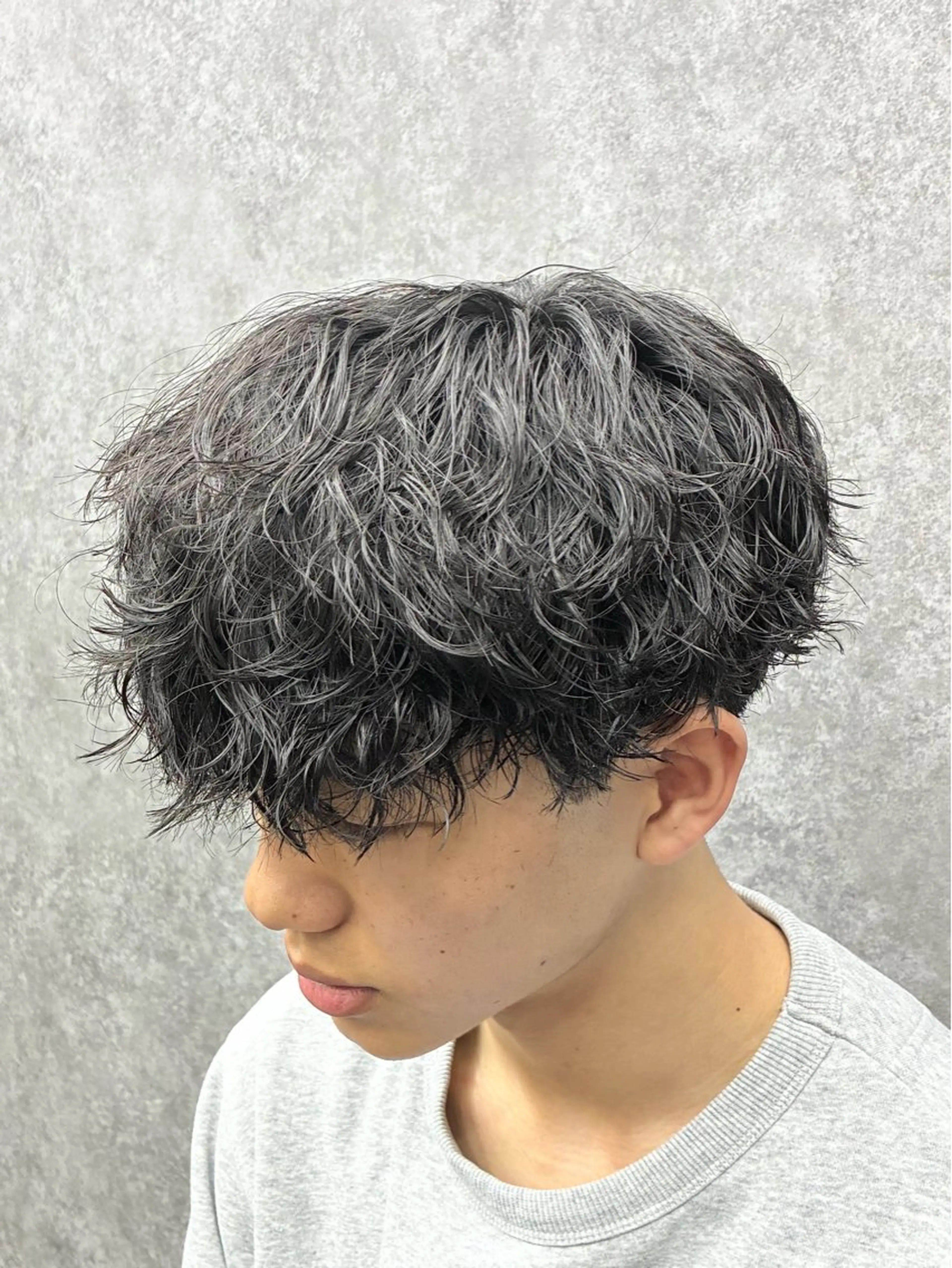 パーマ メンズ カット パーマ 深野 ちさとのヘアスタイル