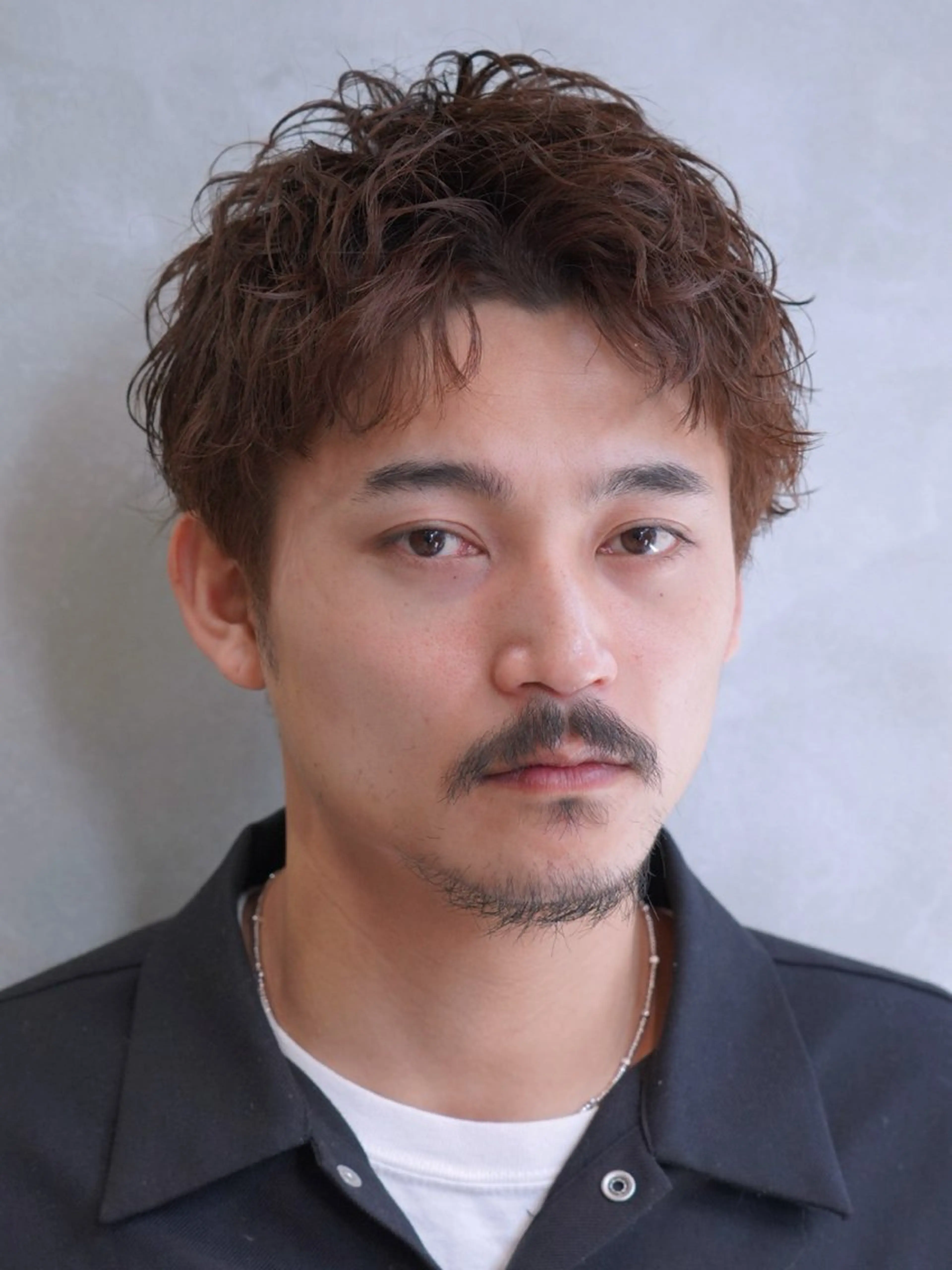 パーマ メンズ 原宿波巻きスパイラル パーマTOSHIのヘアスタイル
