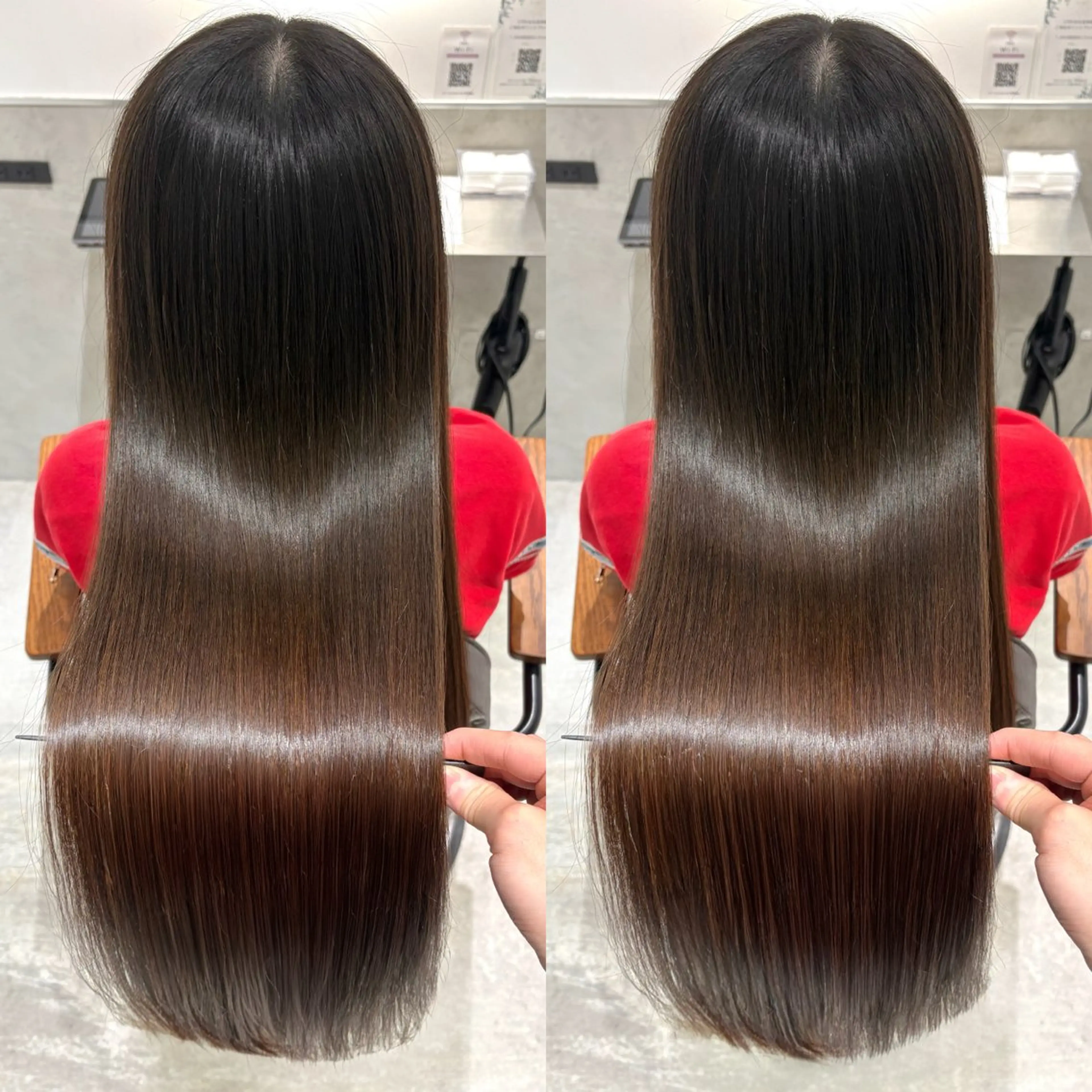 ロング 髪質改善 縮毛矯正 トリートメント カット 縮毛矯正 トリートメント 銀座No.1髪質改善 縮毛矯正/本木のヘアスタイル