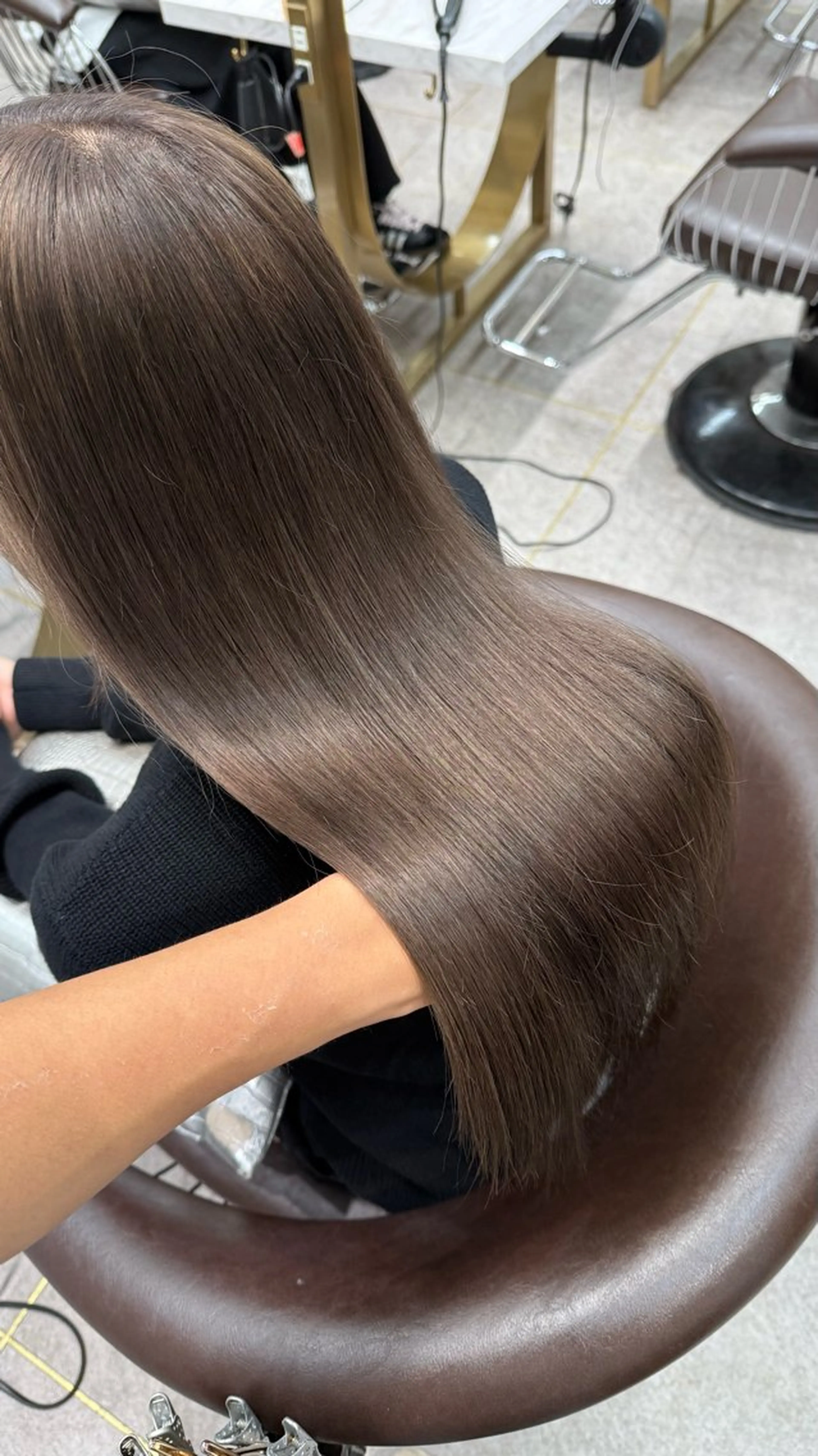 ロング カラー カット ヘアカラー トリートメント レイヤーダブルカラー KYONのヘアスタイル