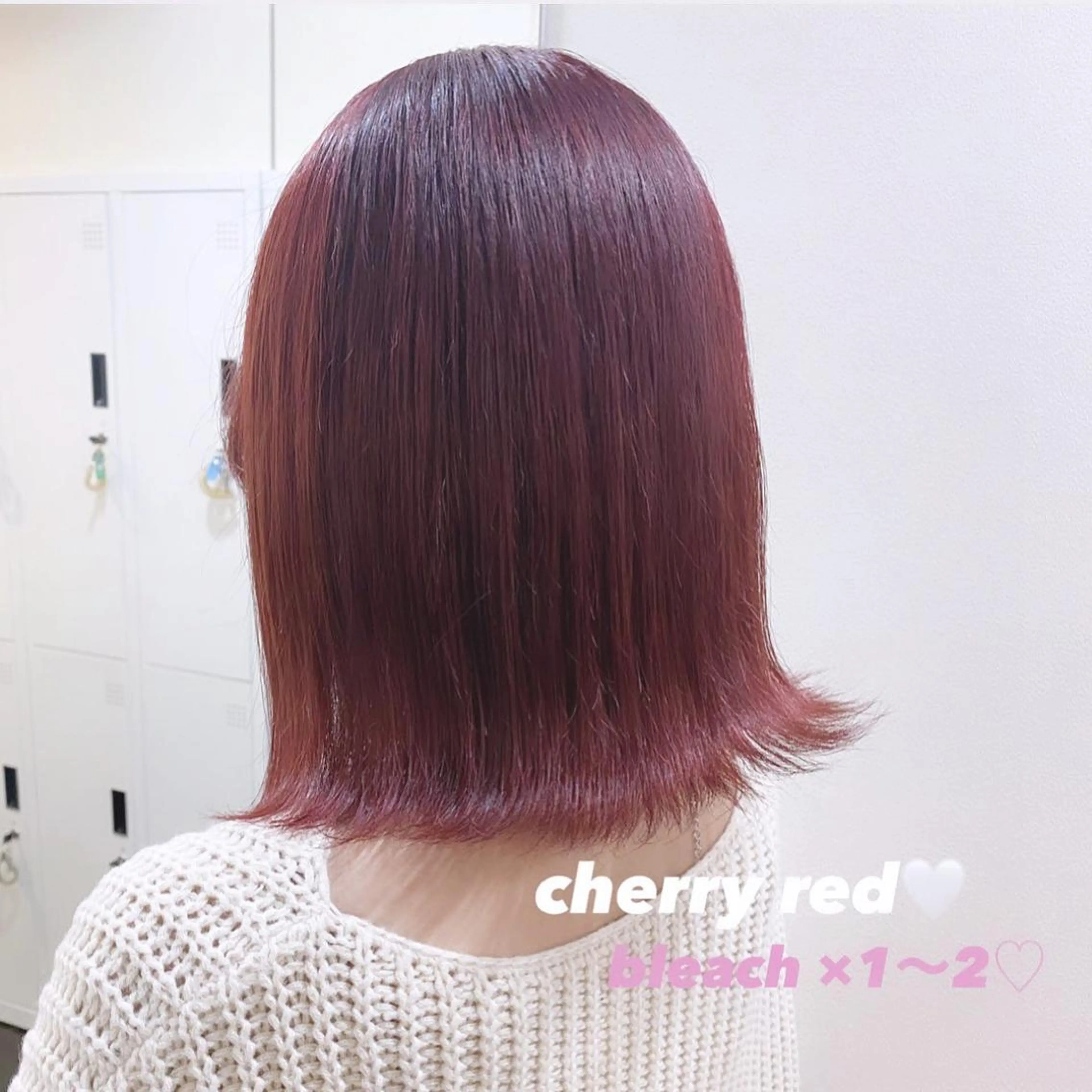 ショート カラー レッドカラー ブリーチなしWカラー 🎀韓国ヘア/amiのヘアスタイル