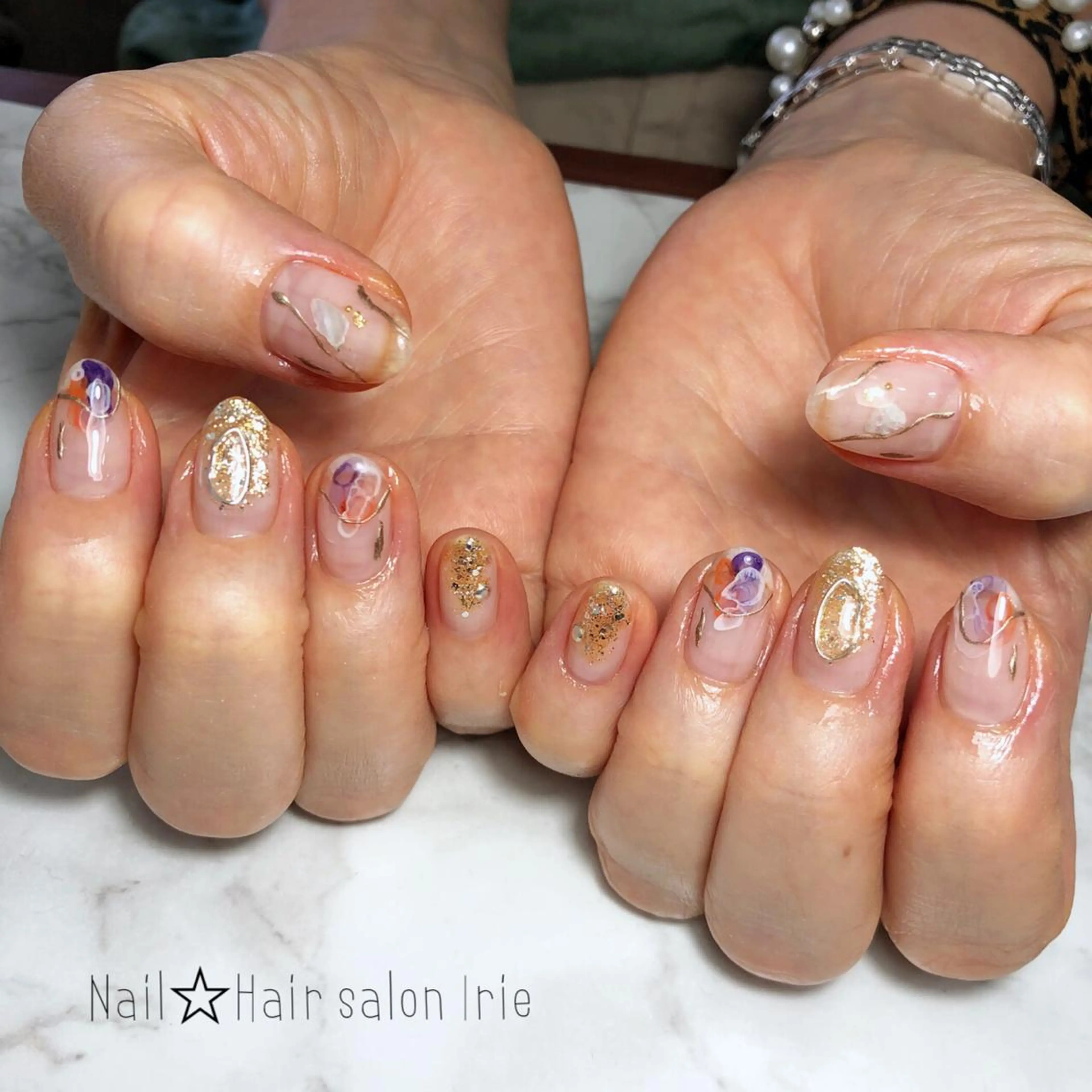 ネイル ハンドネイル Hair salon Irie所属・與儀 知佳のネイルデザイン