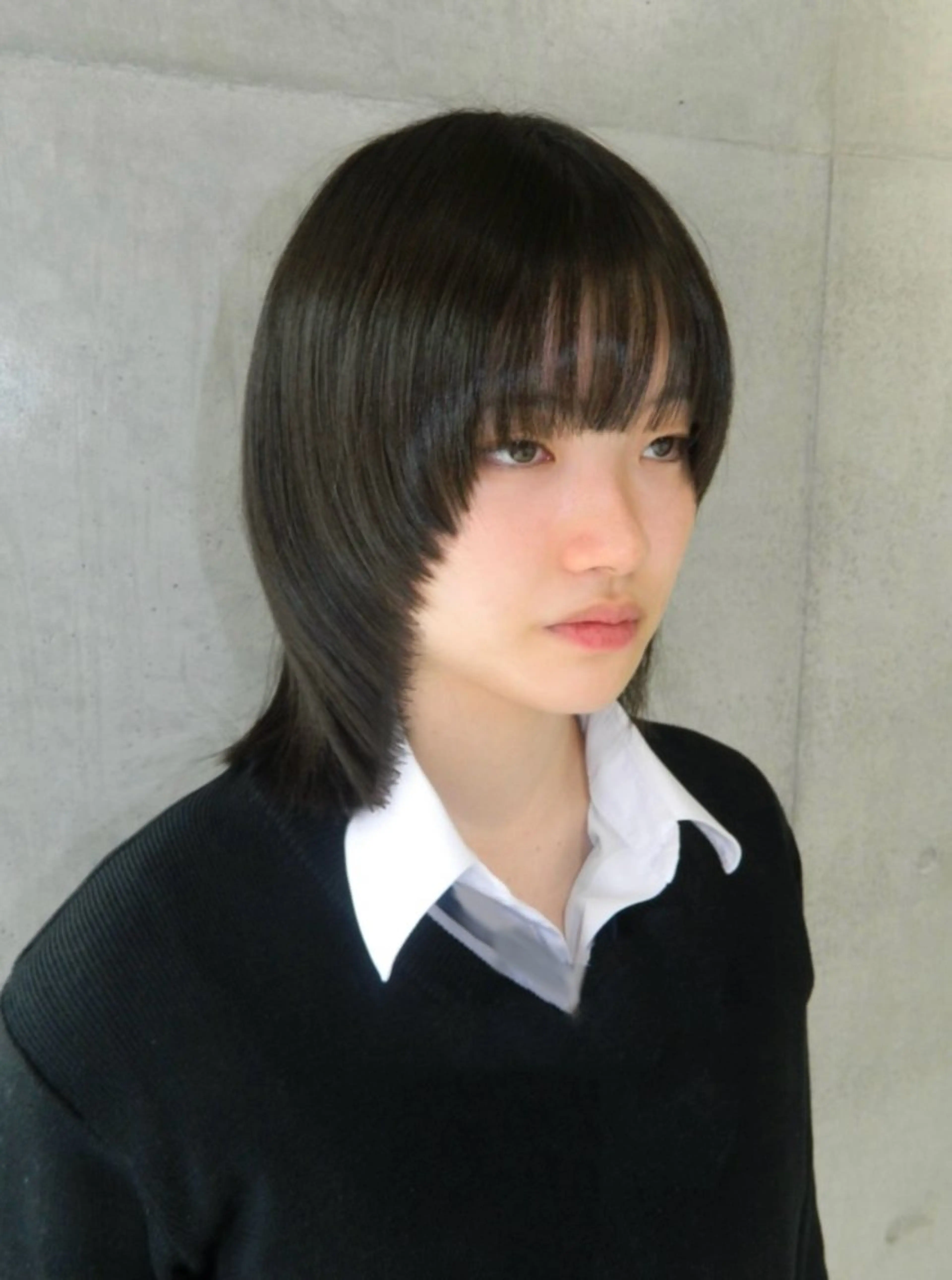 ミディアム カラー 透明感カラー グレージュ オリーブグレージュ オリーブグレー レイヤーカット ヘアカラー 透明感/レイヤー/ sakura🪽のヘアスタイル