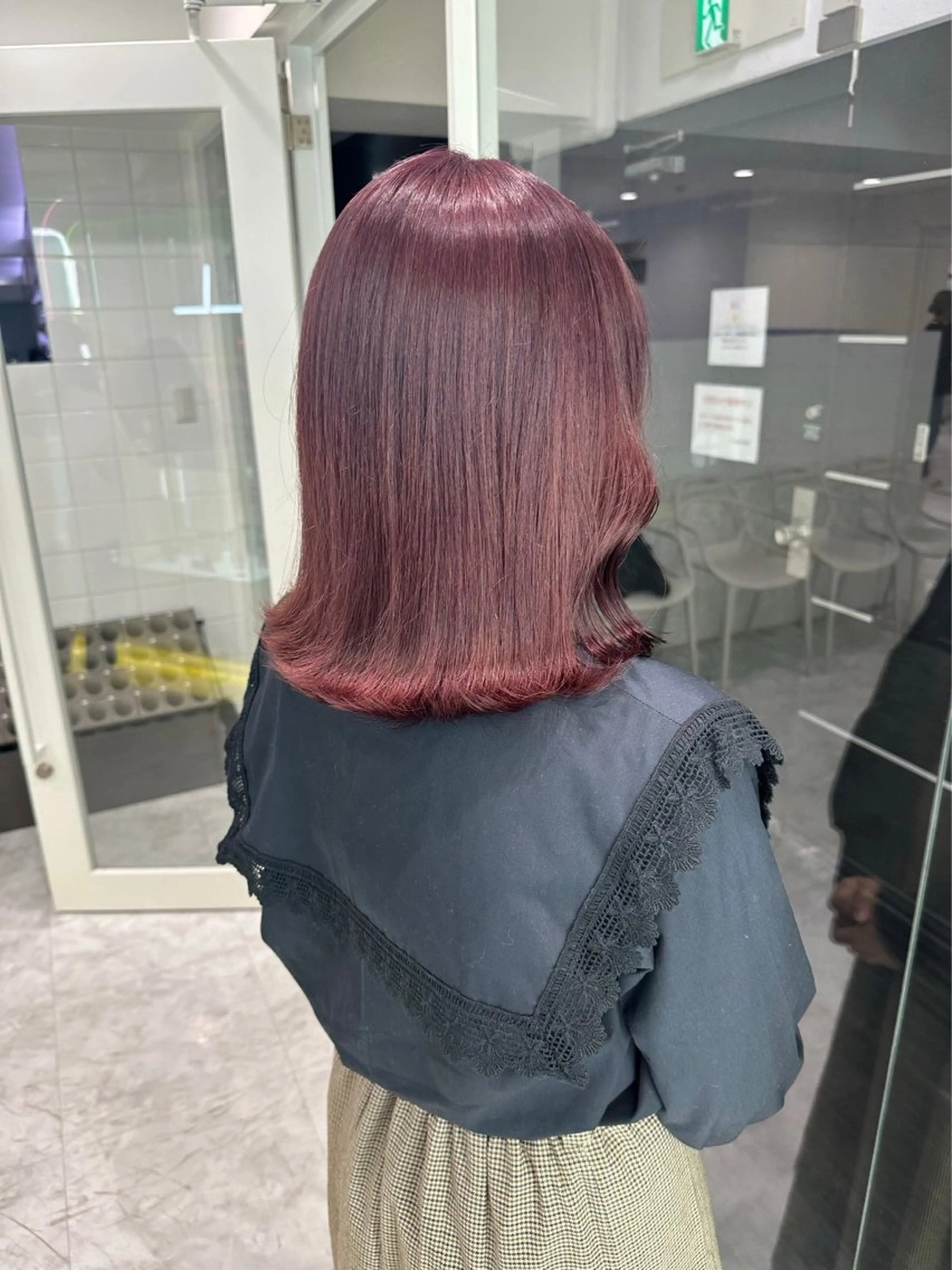 ミディアム カラー ヘアアレンジ ヘアカラー トリートメント ヘッドスパ 💗横浜美容室 💗HARUNAのヘアスタイル