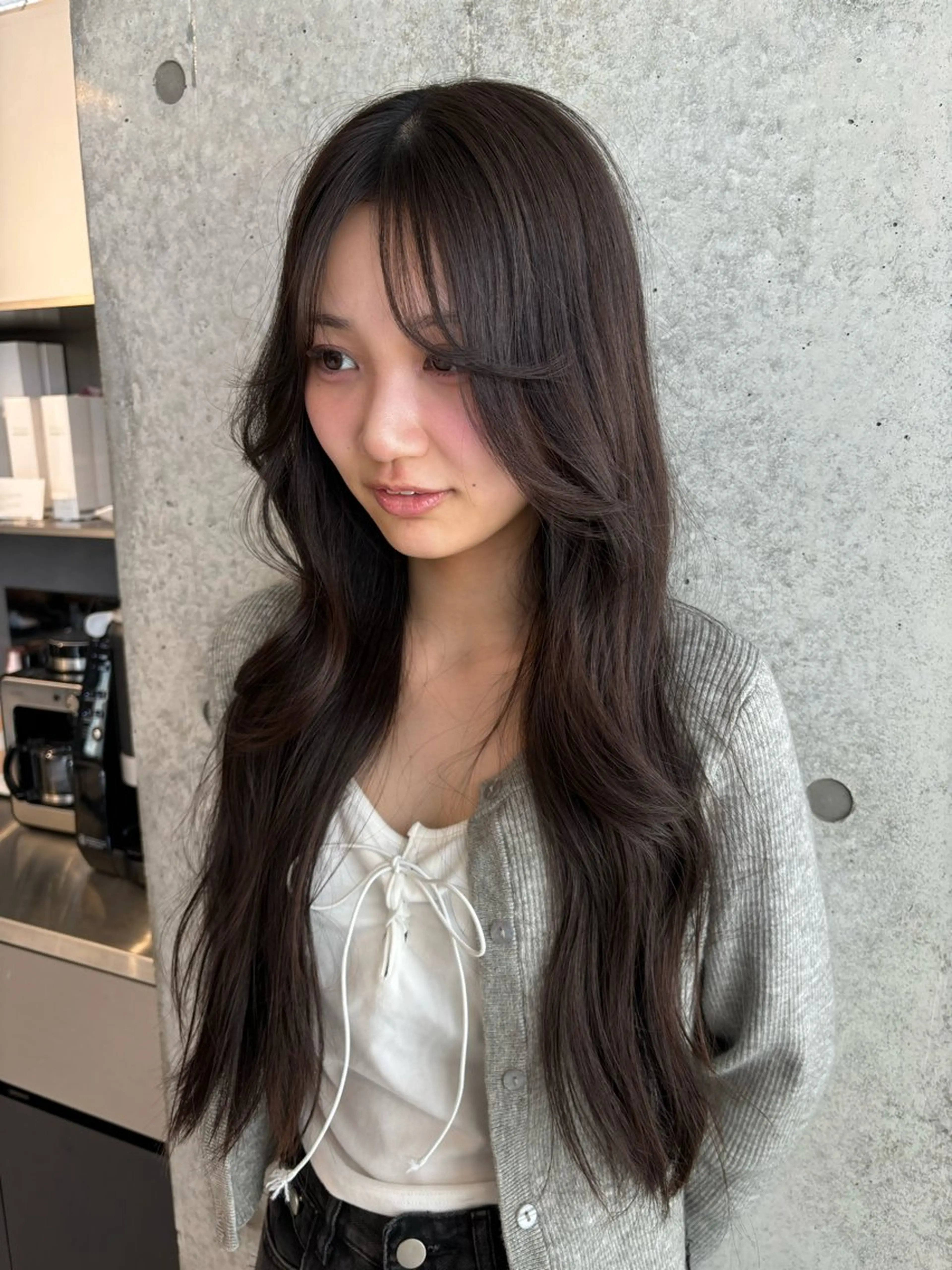 ロング カラー ヘアカラー トリートメント Miyu🎀レイヤー ／透明感カラー🪽のヘアスタイル