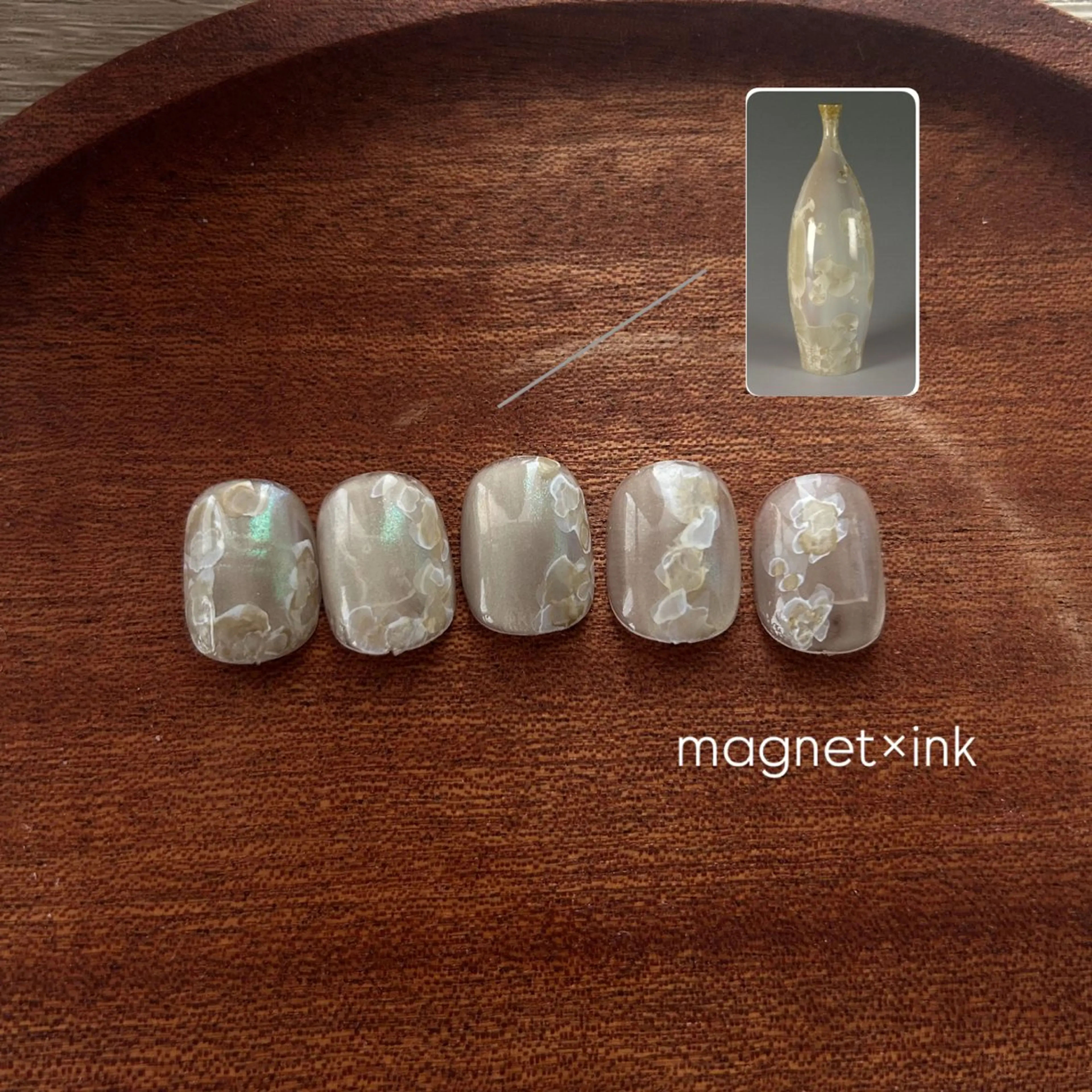 ネイル マグネットネイル ニュアンスネイル sa ya...のネイルデザイン