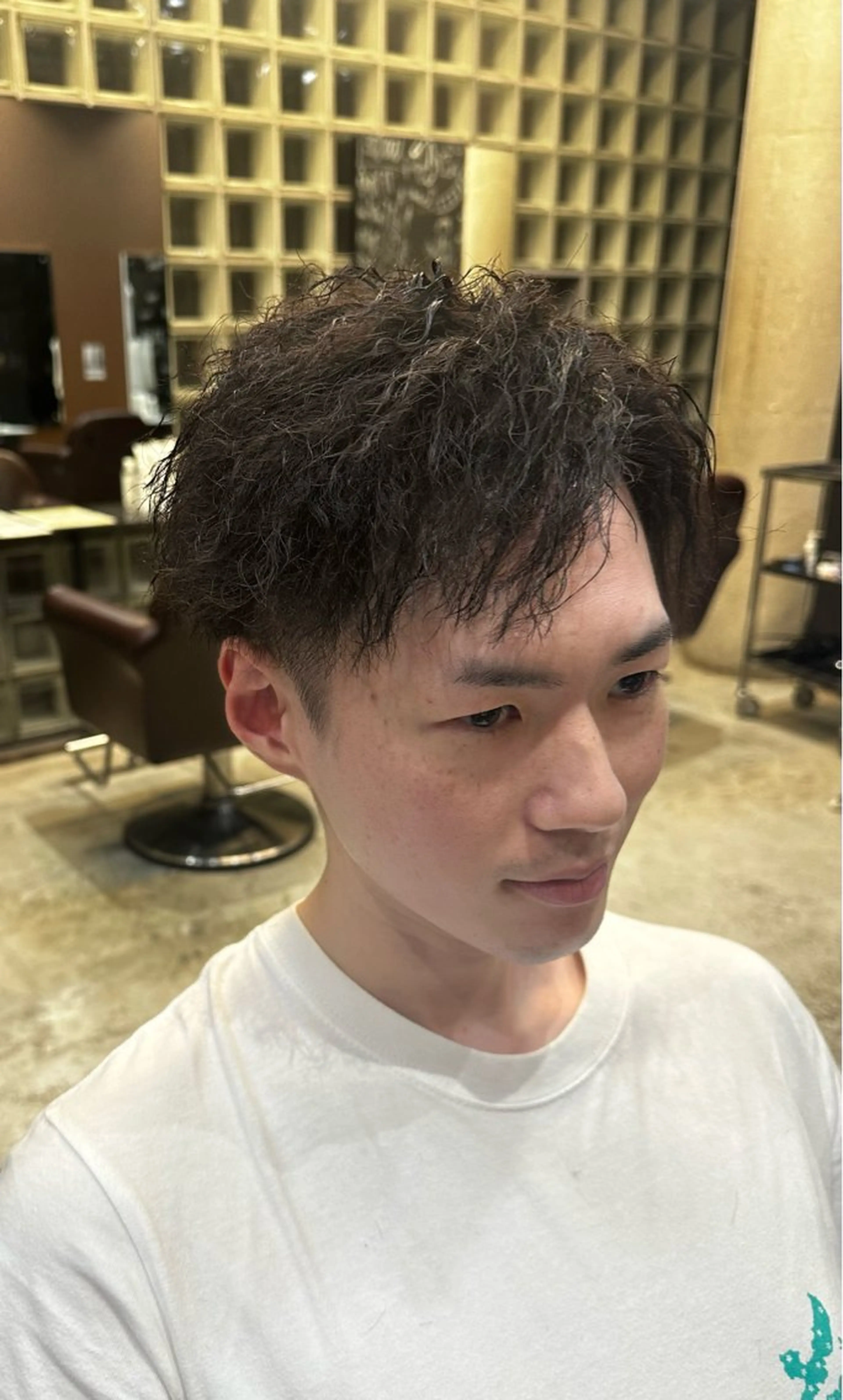 パーマ メンズ カット パーマ 岩永 大夢のヘアスタイル