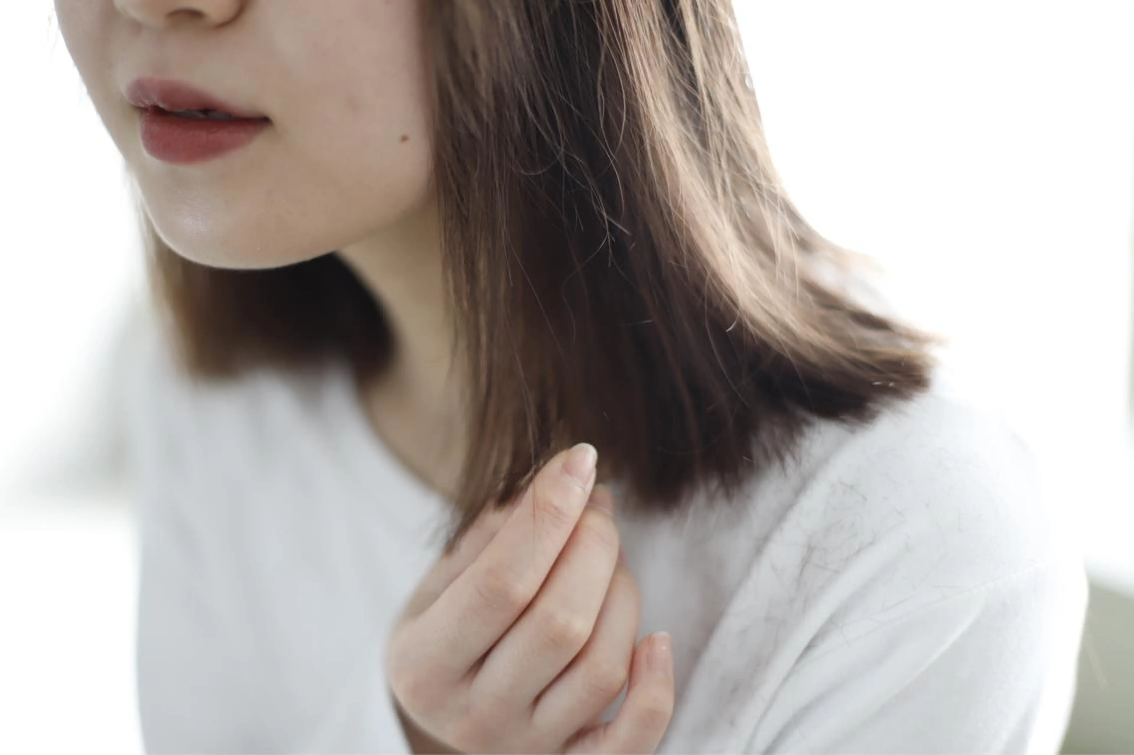 ミディアム カット 髪質改善/韓国/ ヘアセット/夏美のヘアスタイル