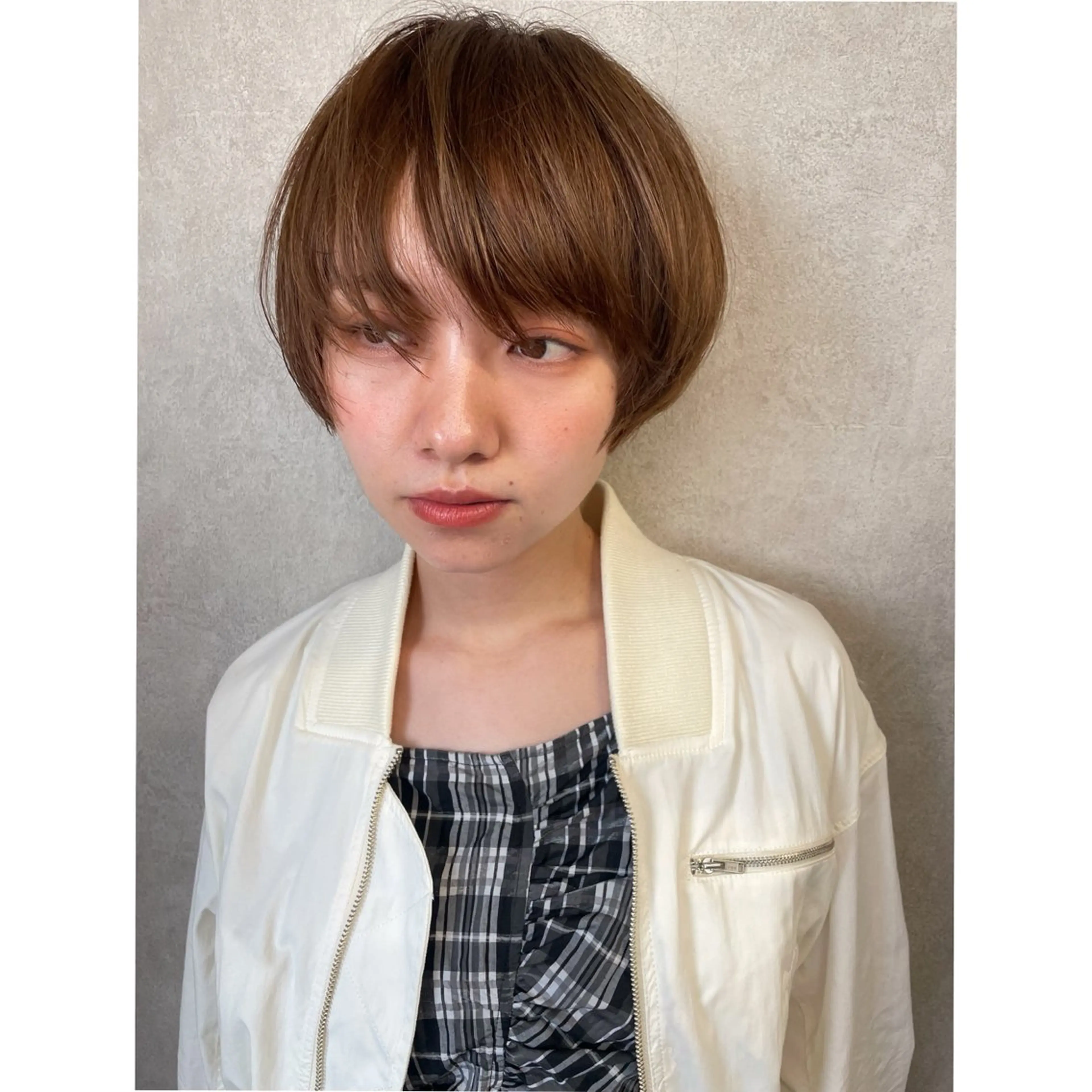 ショート カラー 韓国レイヤー/透明感 ♡YUUNAのヘアスタイル