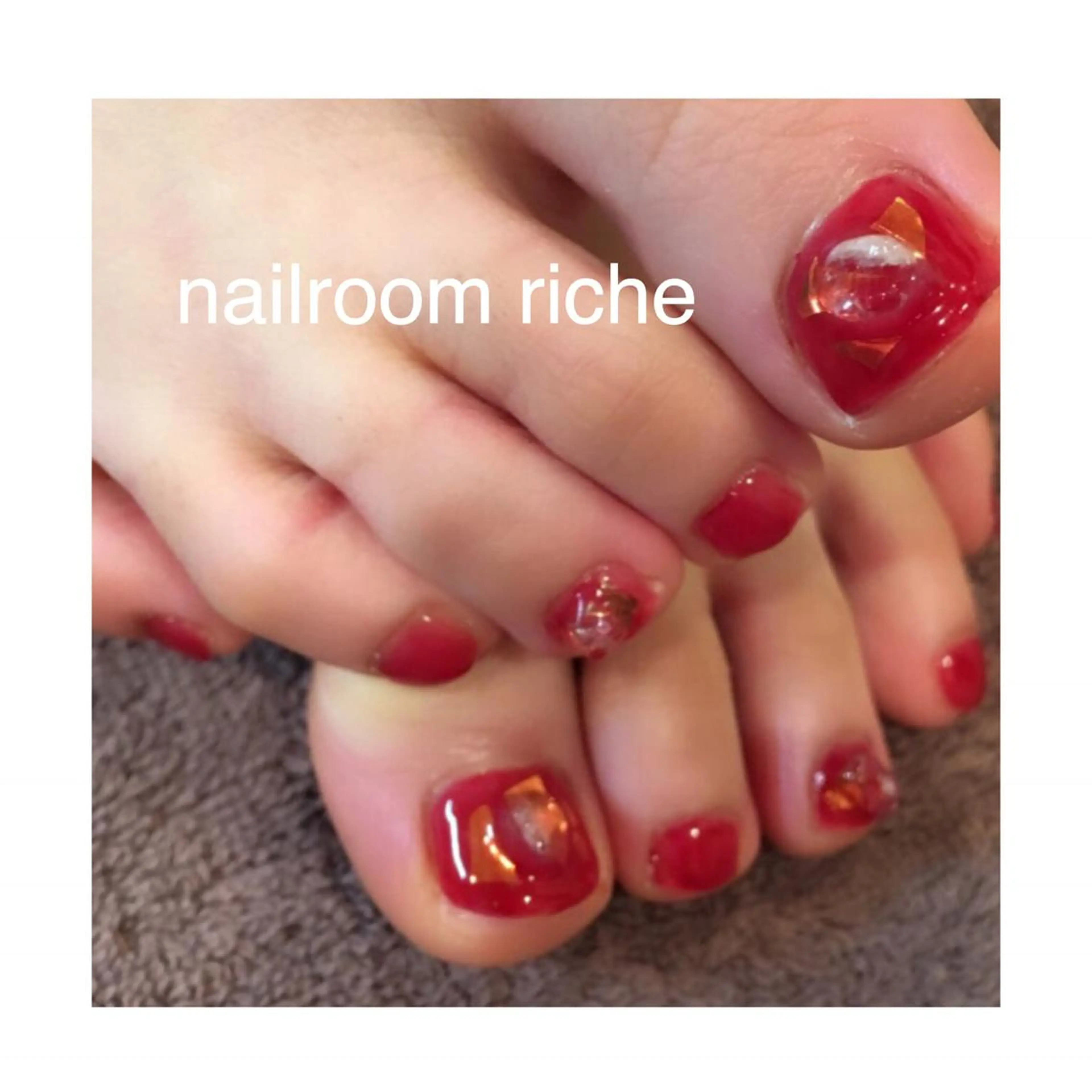 ネイル フットネイル nailroom richeのネイルデザイン