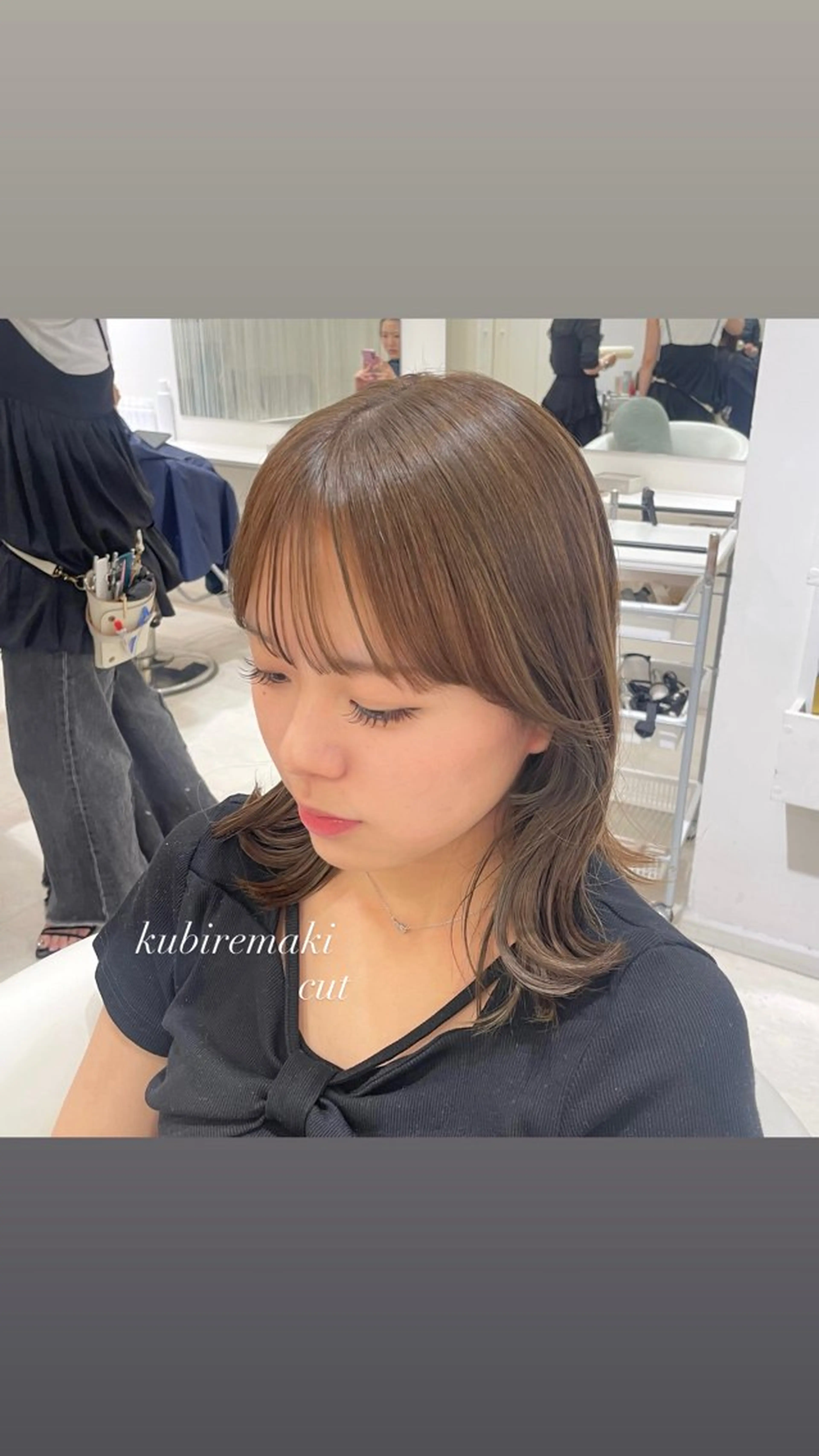 ミディアム カット ヘアカラー ParveMix 🩶🫧入江 香名のヘアスタイル